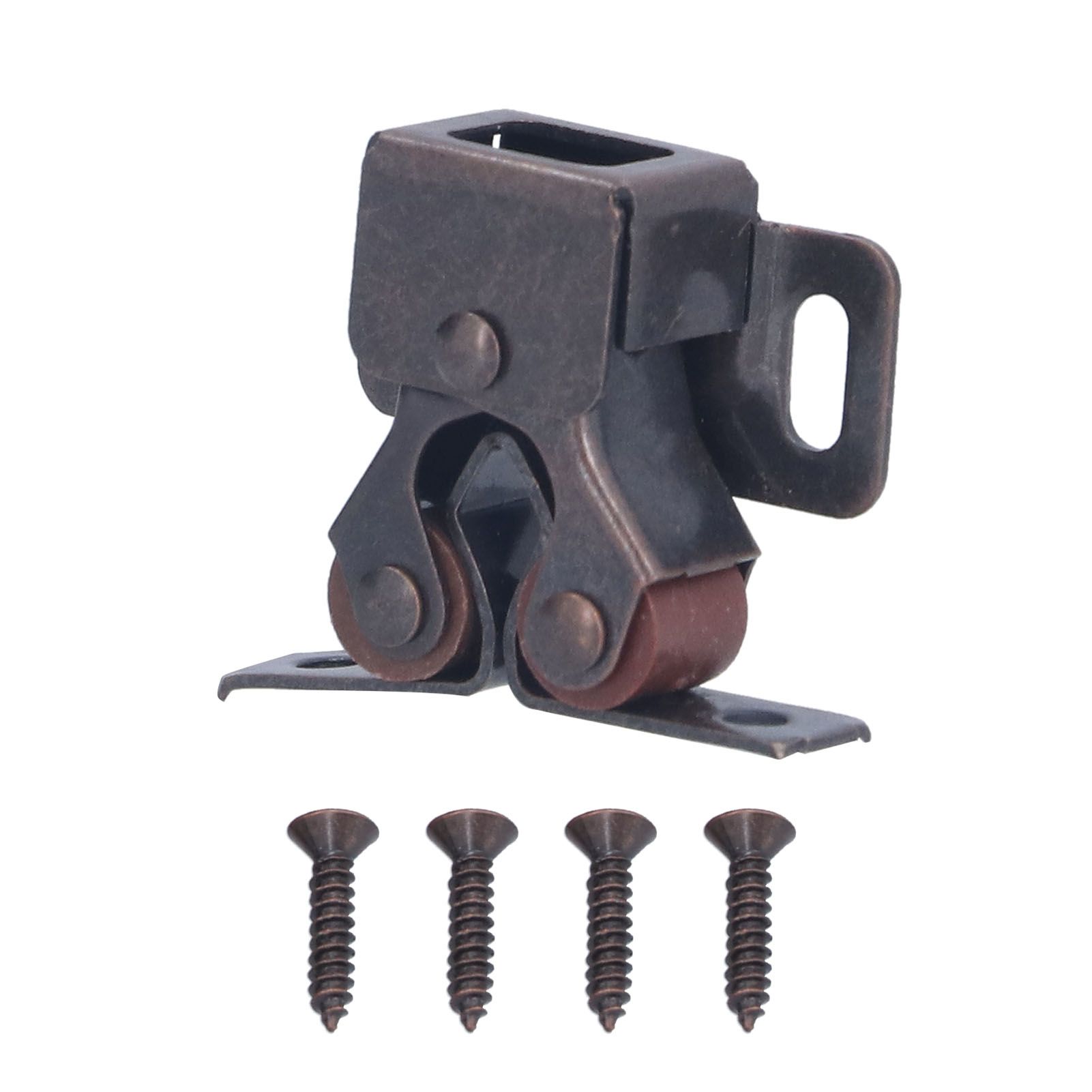 30 Set Stainless Steel Double Roller Catch Cabinet Latches Self Elastic view 3