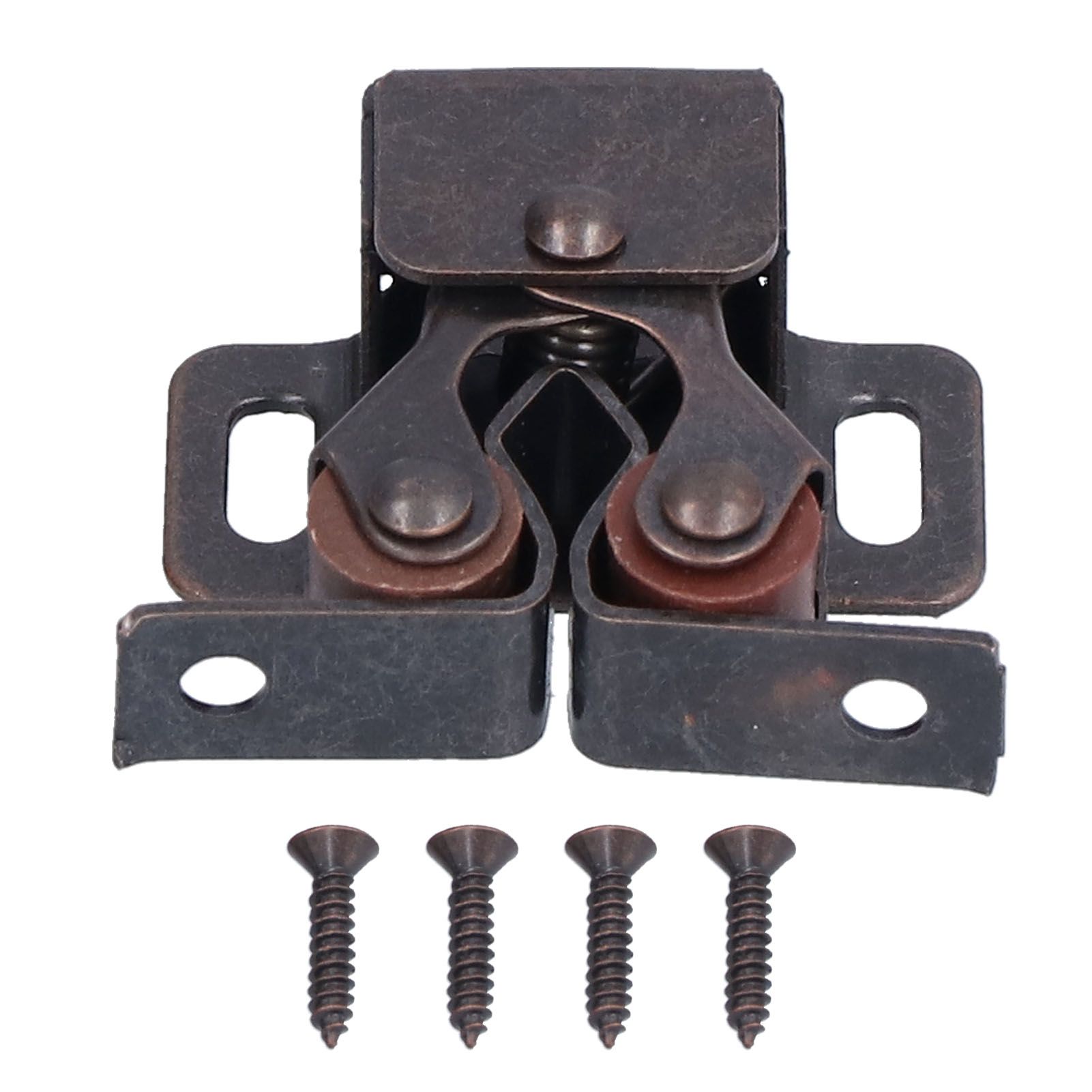 30 Set Stainless Steel Double Roller Catch Cabinet Latches Self Elastic view 4