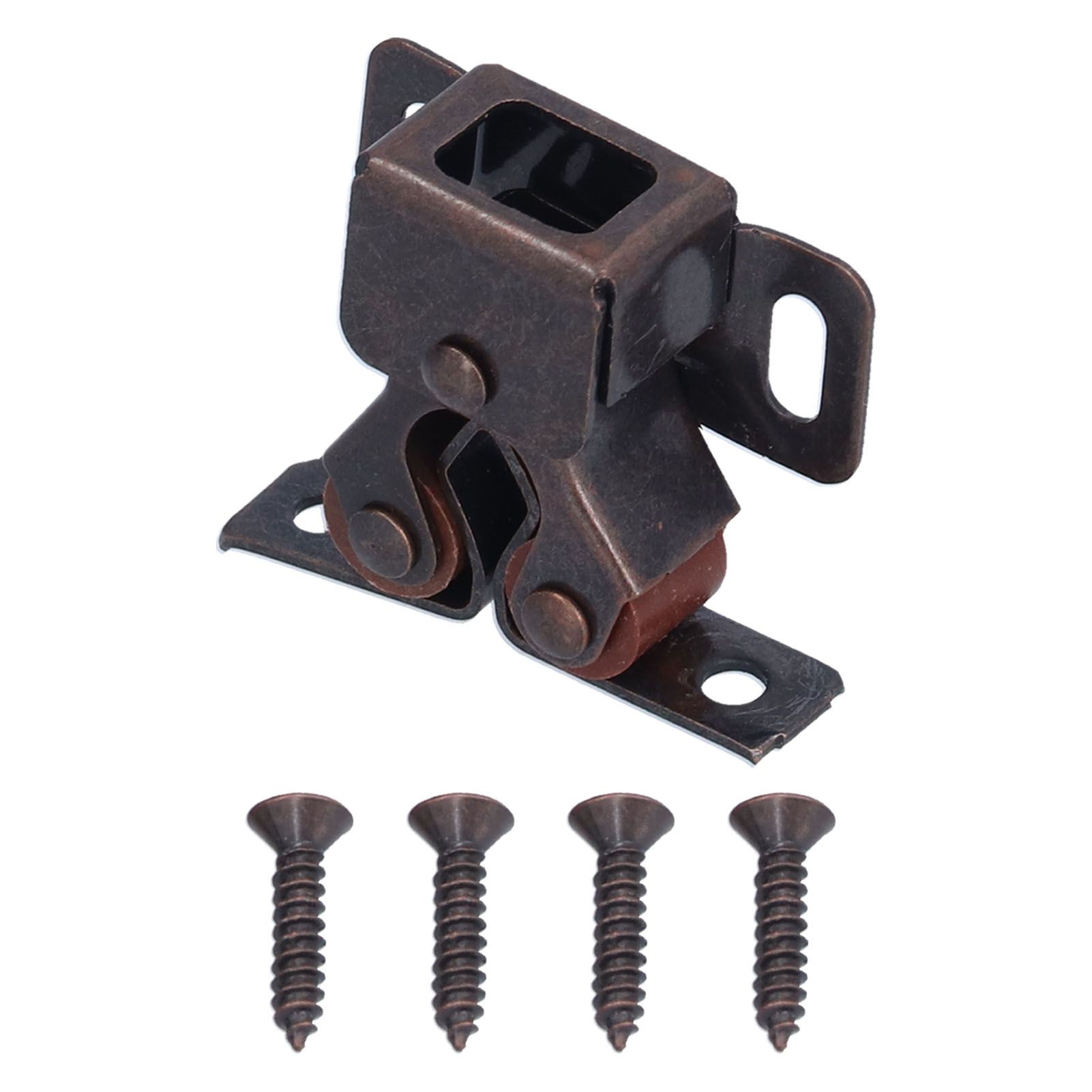 30 Set Stainless Steel Double Roller Catch Cabinet Latches Self Elastic view 6