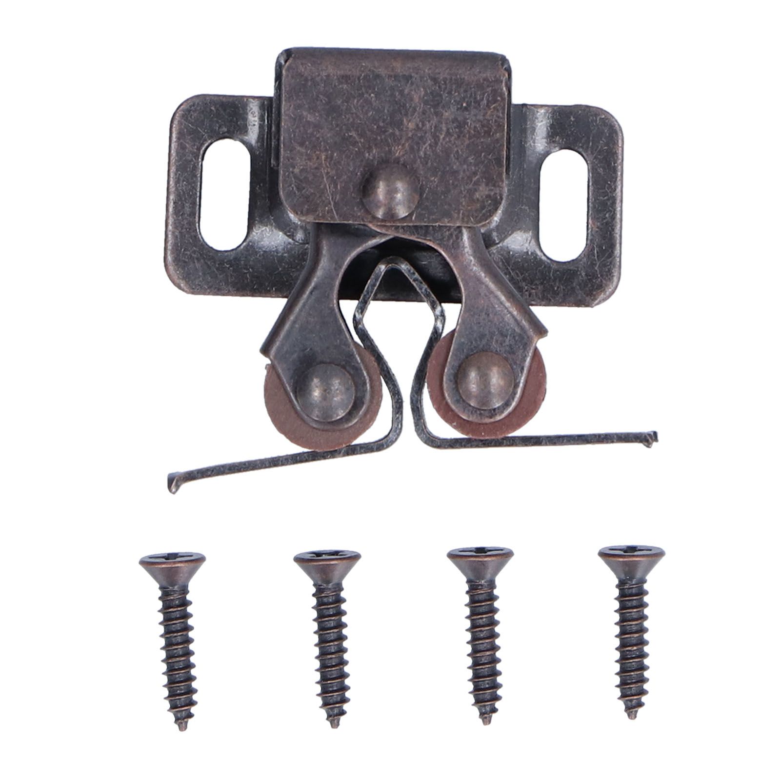 30 Set Stainless Steel Double Roller Catch Cabinet Latches Self Elastic view 8