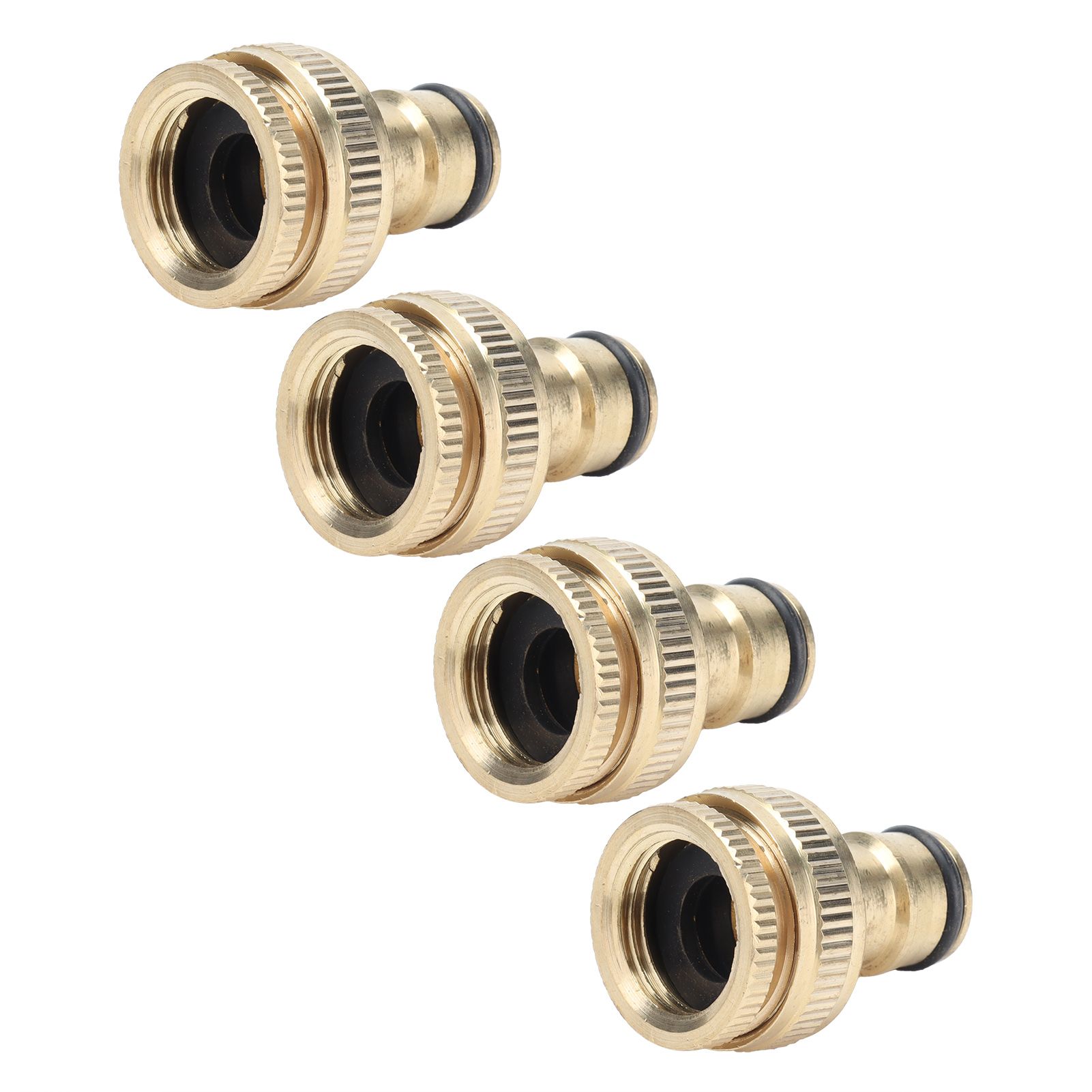 4PCS Faucet Joint 1/2in 3/4in Internal Thread Water Pipe Connector Brass Hose view 9