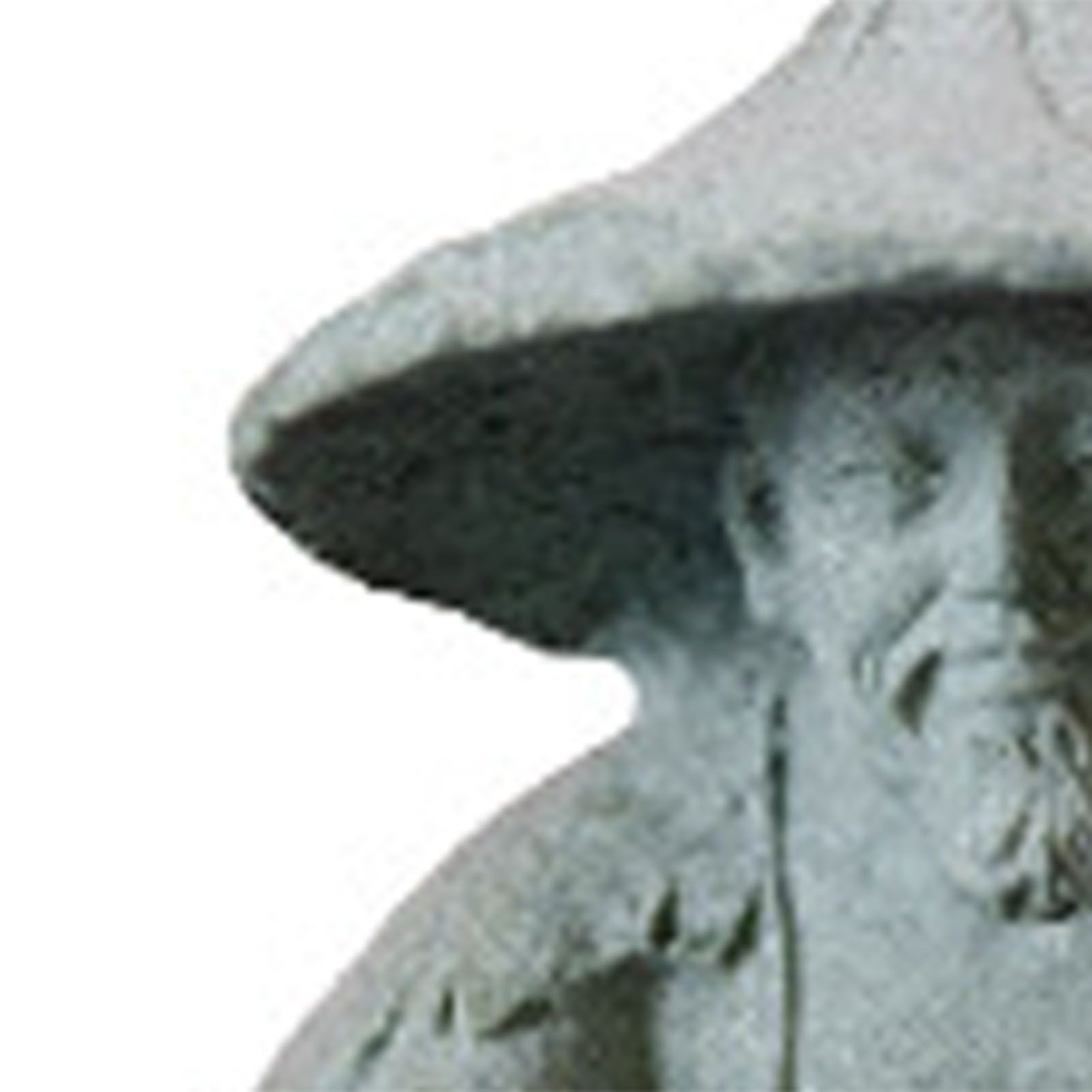 Fisherman Ornament Resin Unique Light Gray Old Man Fishing Statues for Rock view 7
