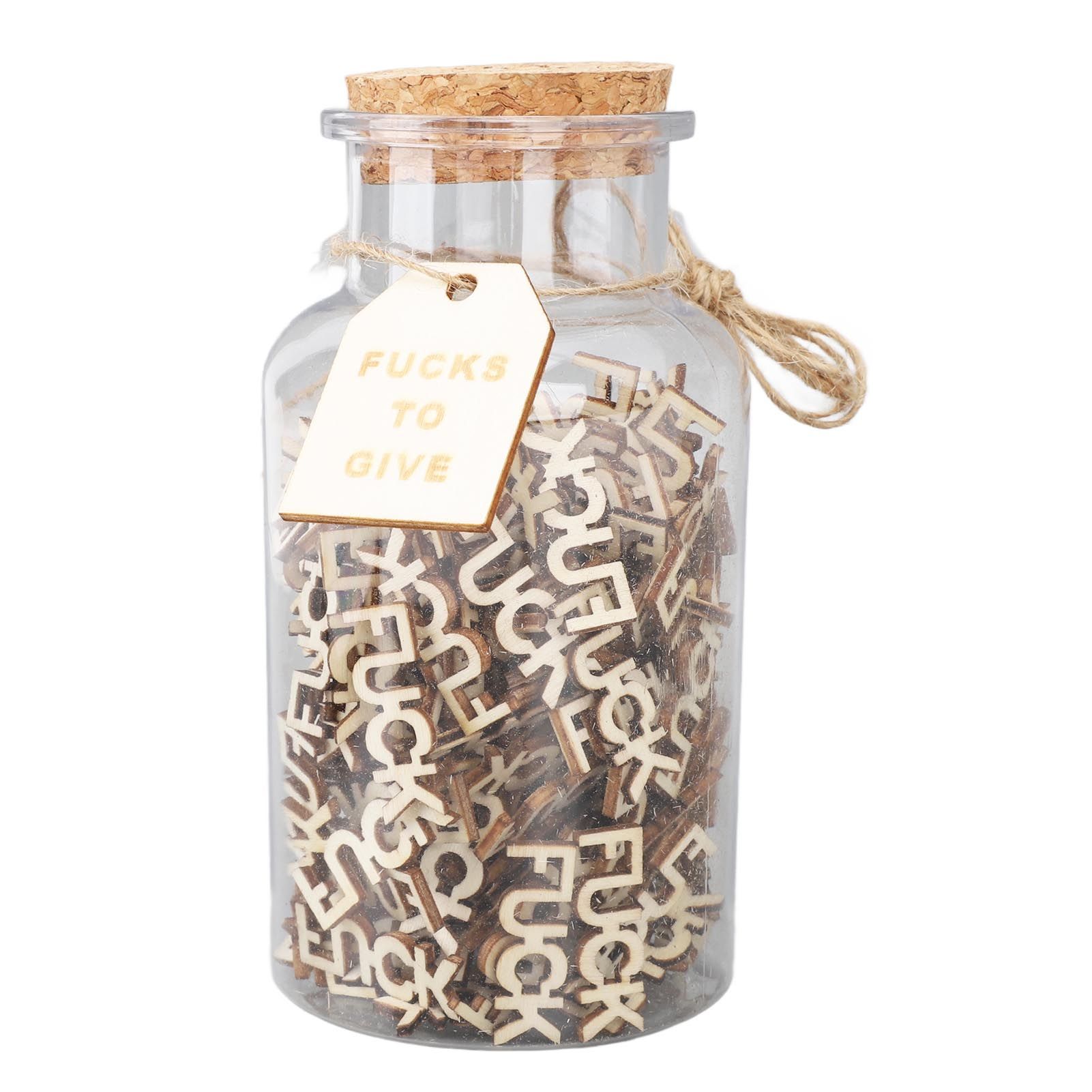 100PCS Jar of Fucks Mini Fucks to Give Wooden Letters Funny Gifts for DIY view 8