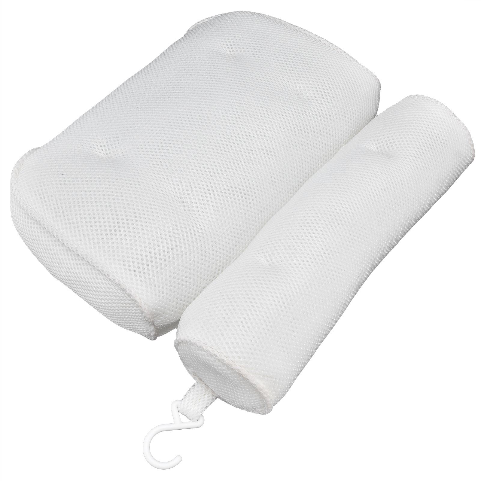 Mesh Bathroom Pillow Soft Comfortable Suction Cup Pillow Bath Tub Pillow for view 7
