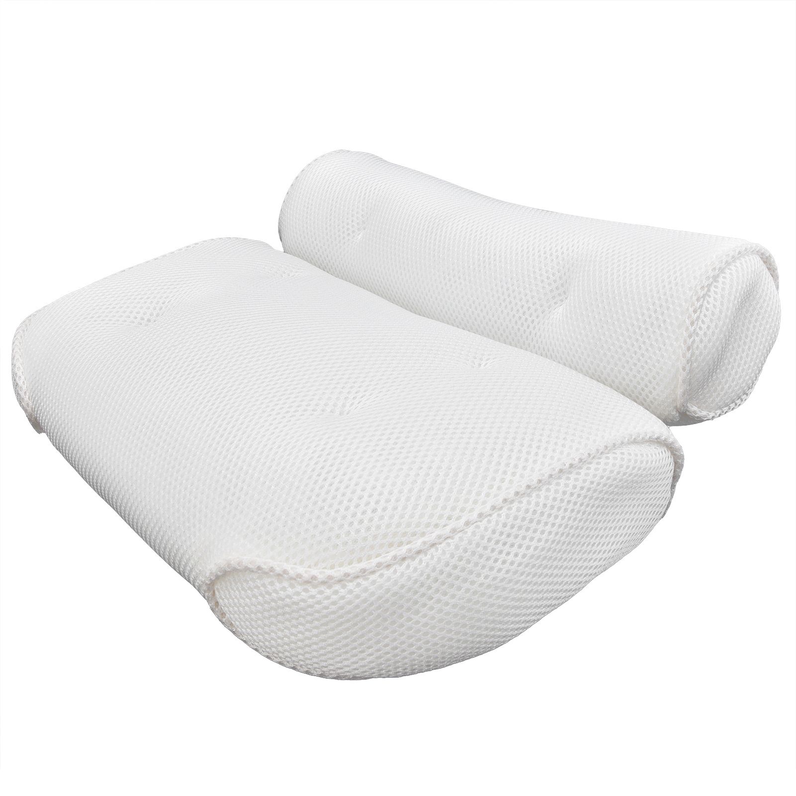 Mesh Bathroom Pillow Soft Comfortable Suction Cup Pillow Bath Tub Pillow for view 8