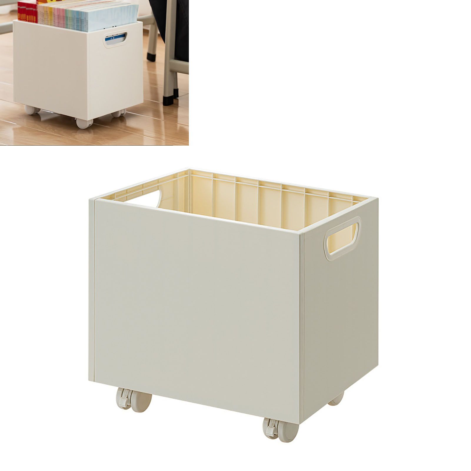 Book Storage Box with Dual Side Handles Stackable 50kg Load Bearing view 5
