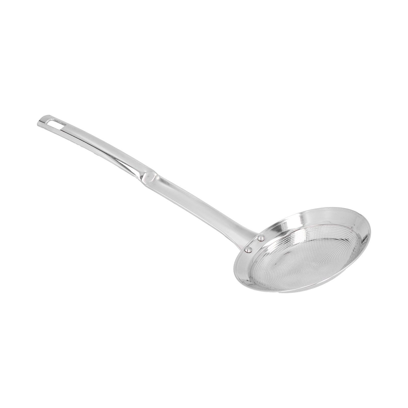 Skimmer Spoon 304 Stainless Steel Fine Mesh Residue Oil Food Strainer Kitchen Tool view 3