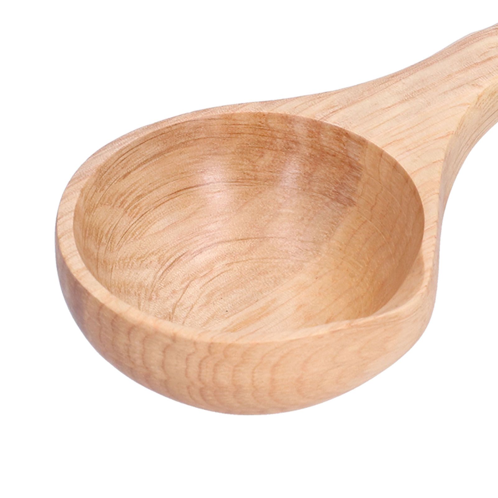 Wooden Spoon Long Handle Durable Soup Porridge Scoop Tableware Kitchen Cooking view 15