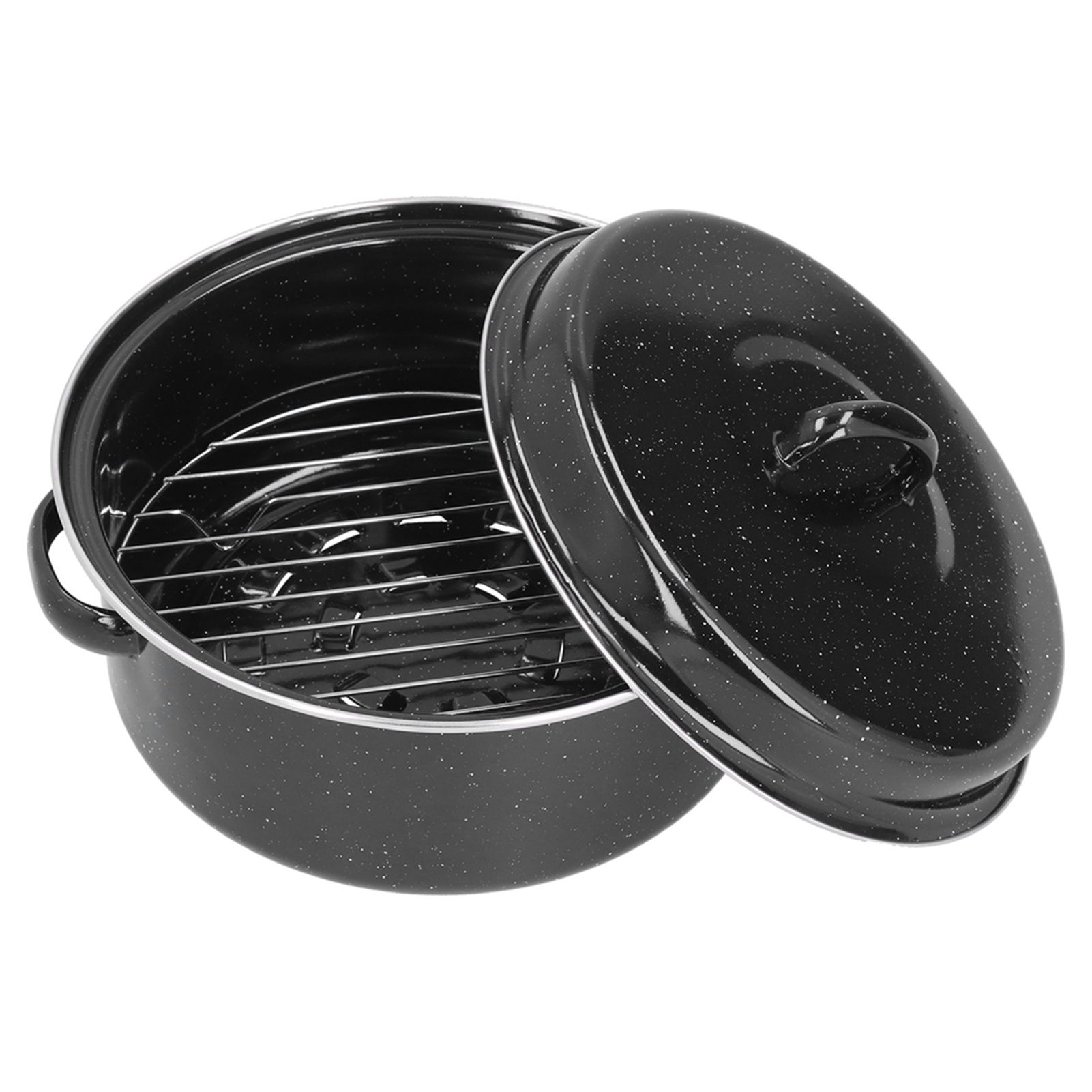 Oval Roaster Enamel Oval Roaster Excellent Heating for Barbucue and Sweet view 6