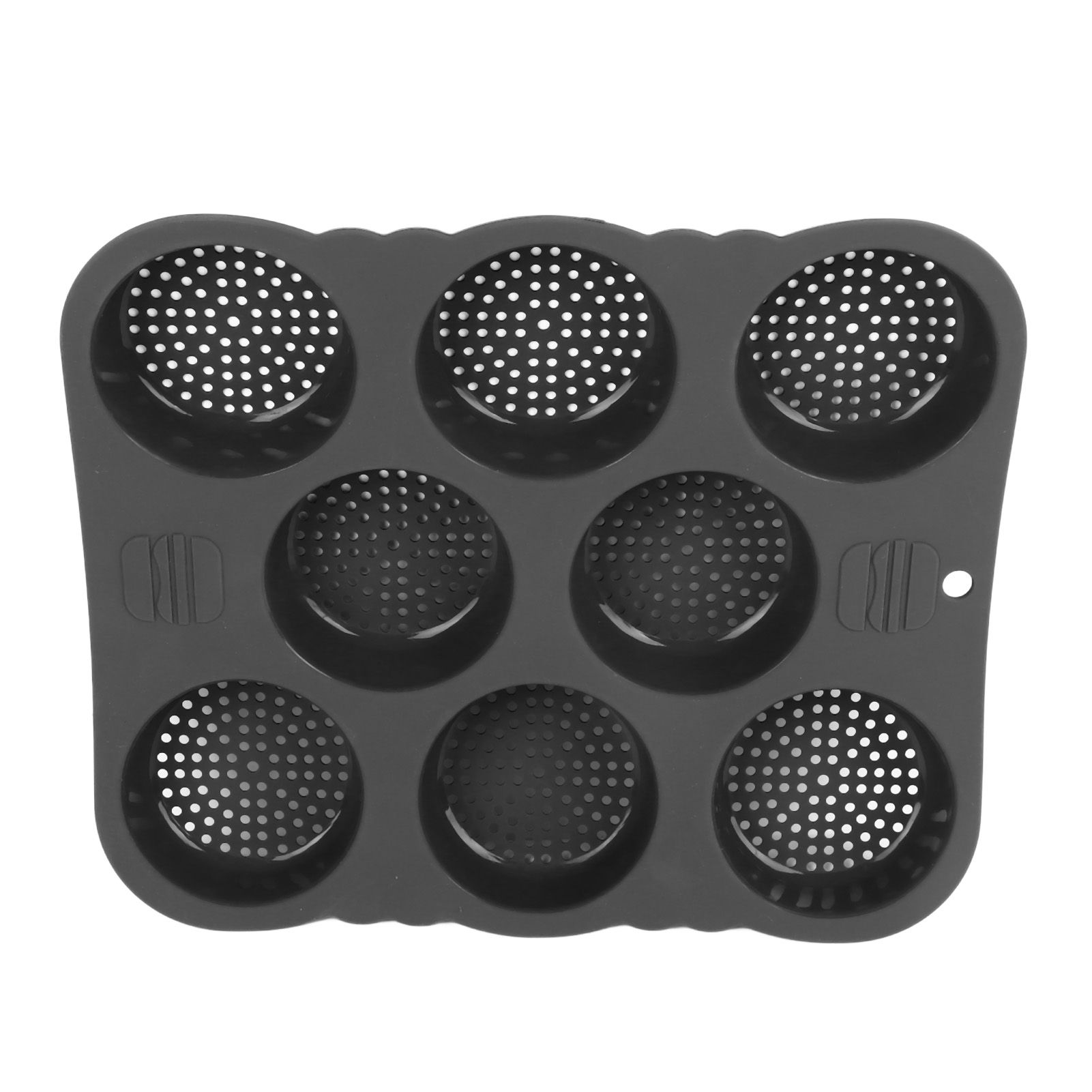 Hamburger Bun Mold Silicone 8 Cavity Easy Release Heat Resistant Hamburger view 2