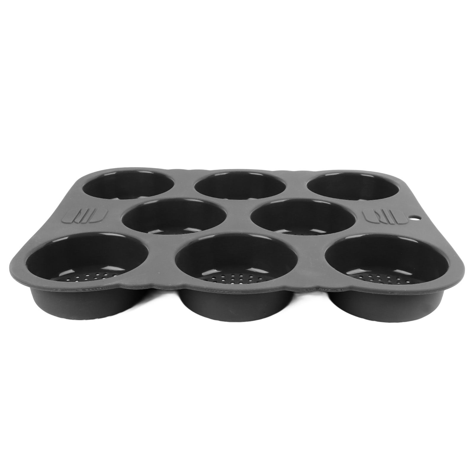 Hamburger Bun Mold Silicone 8 Cavity Easy Release Heat Resistant Hamburger view 3