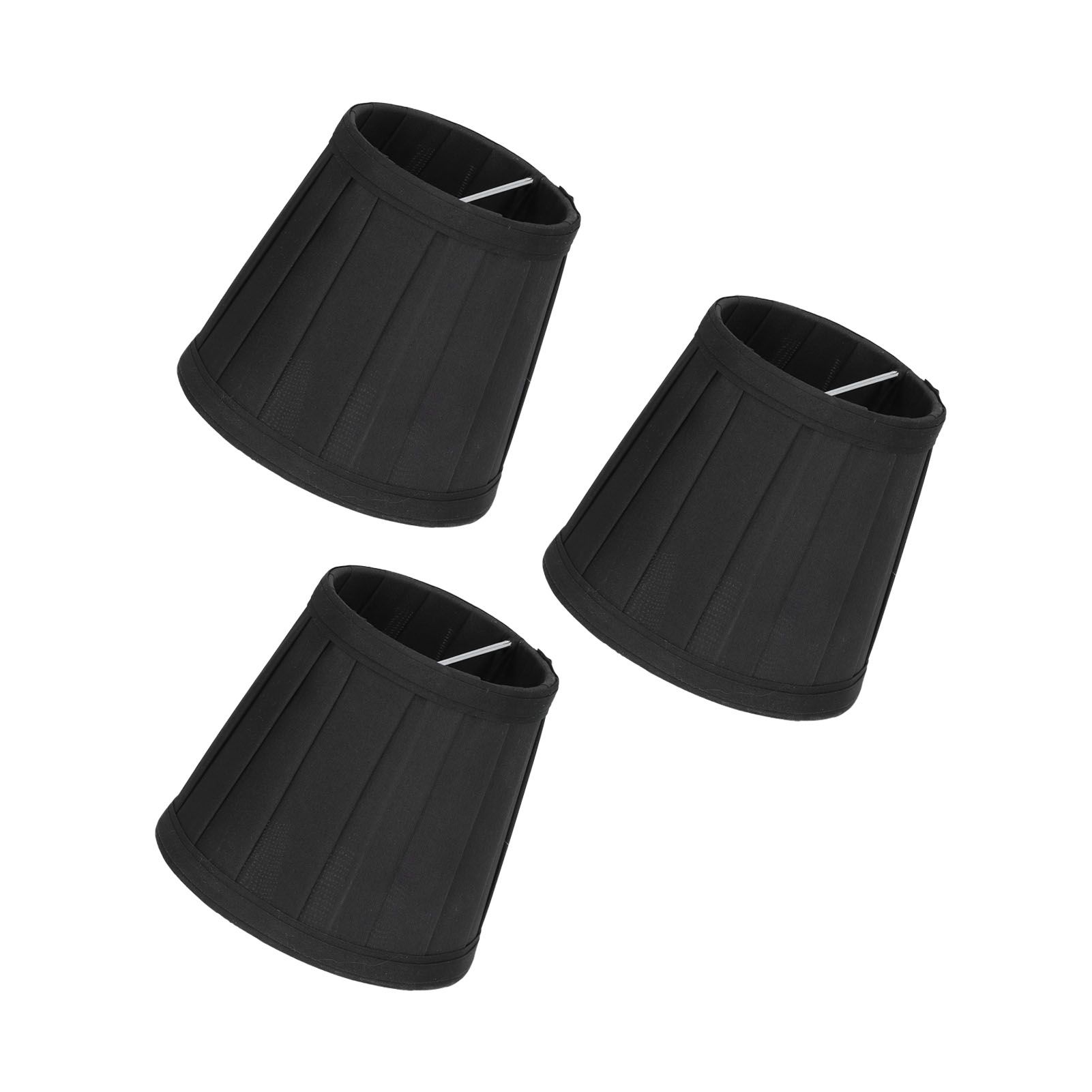 3PCS Cloth Lampshade E14 Clip On Fabric Lamp Cover for Chandelier Wall Lamp view 9