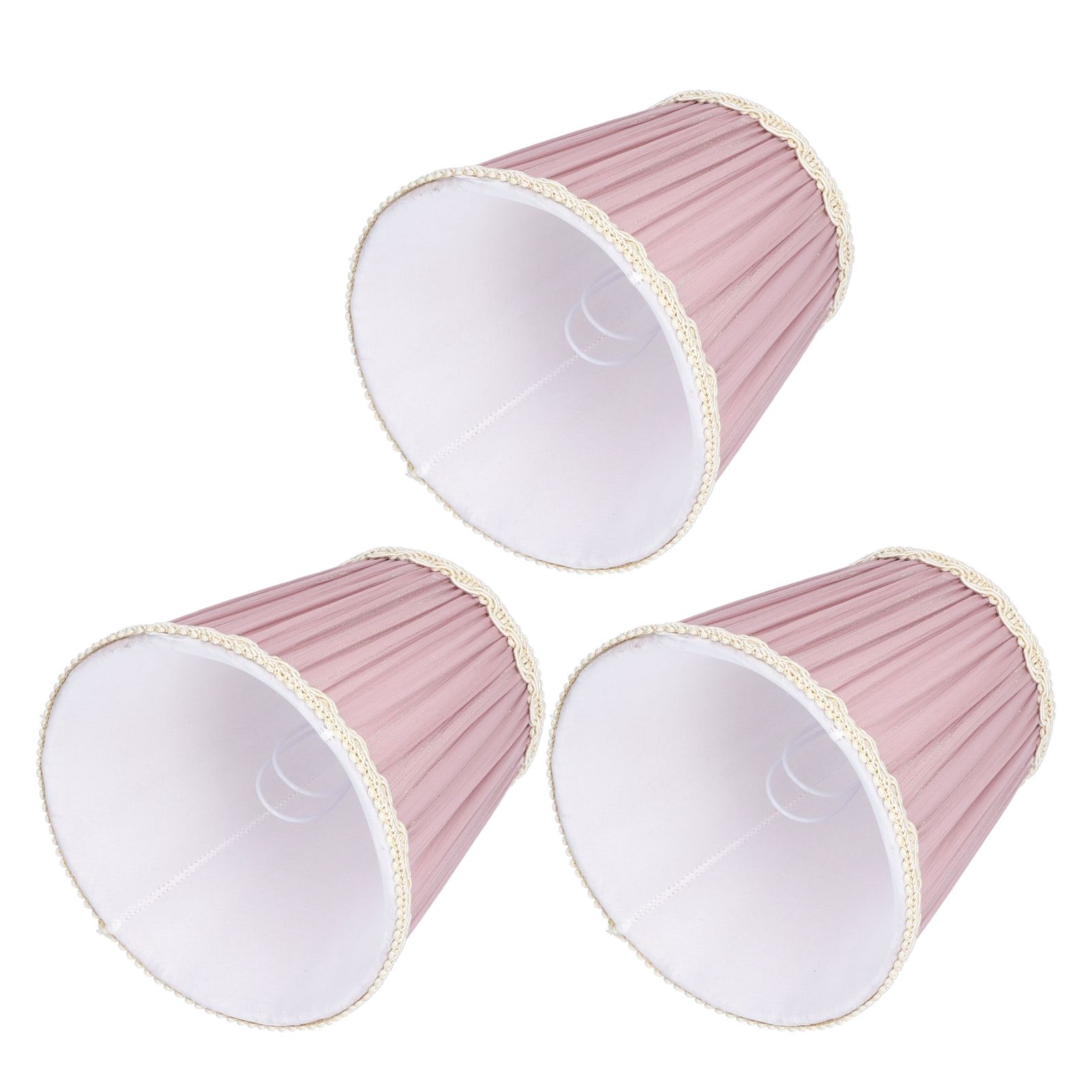 3PCS Cloth Lamp Shade E14 ClipOn Lampshade for Candle Chandelier Wall Lamp view 5