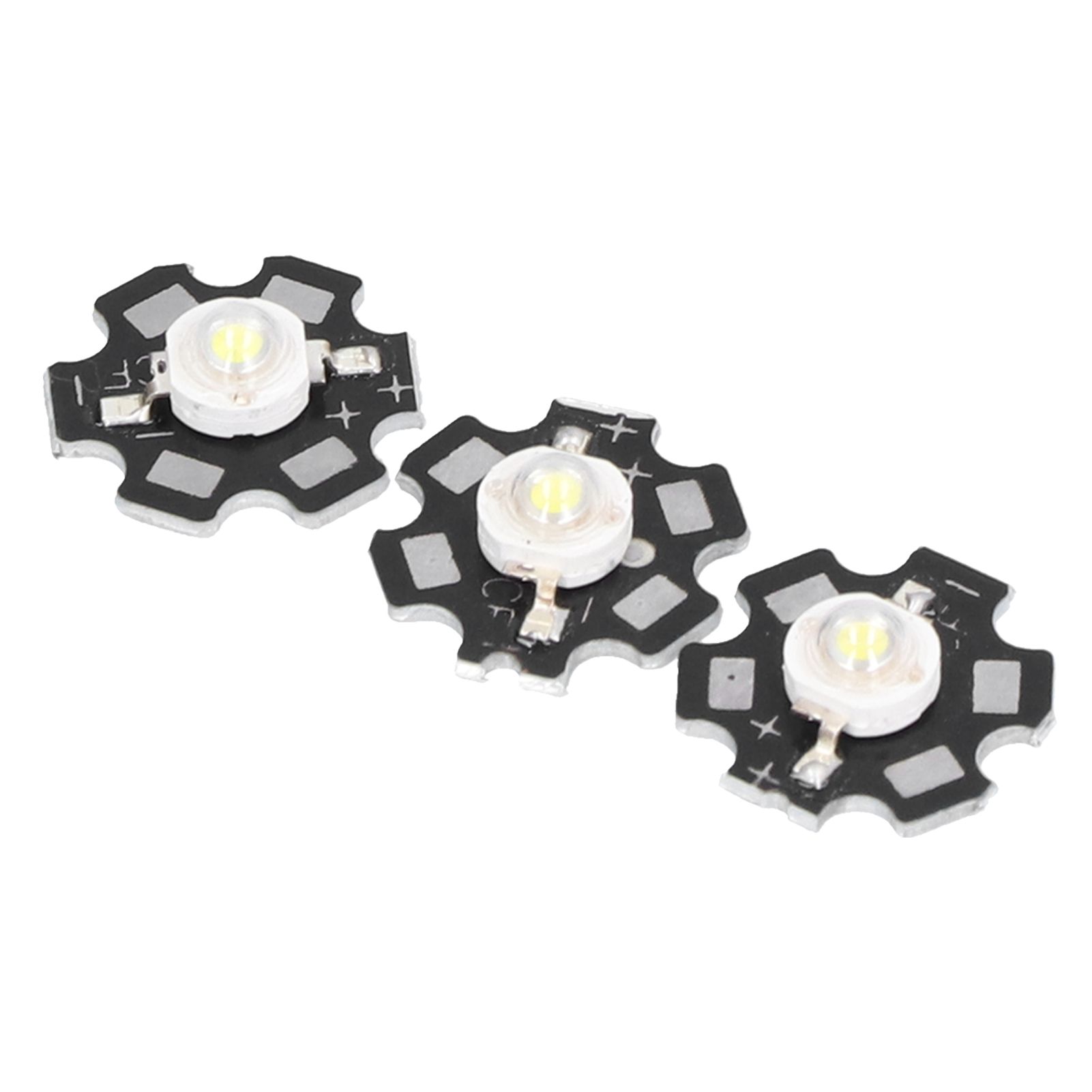10PCS 1W LED Chip Highlight DIY Light Beads with Aluminum Base 6500k 90lm 20mm view 4