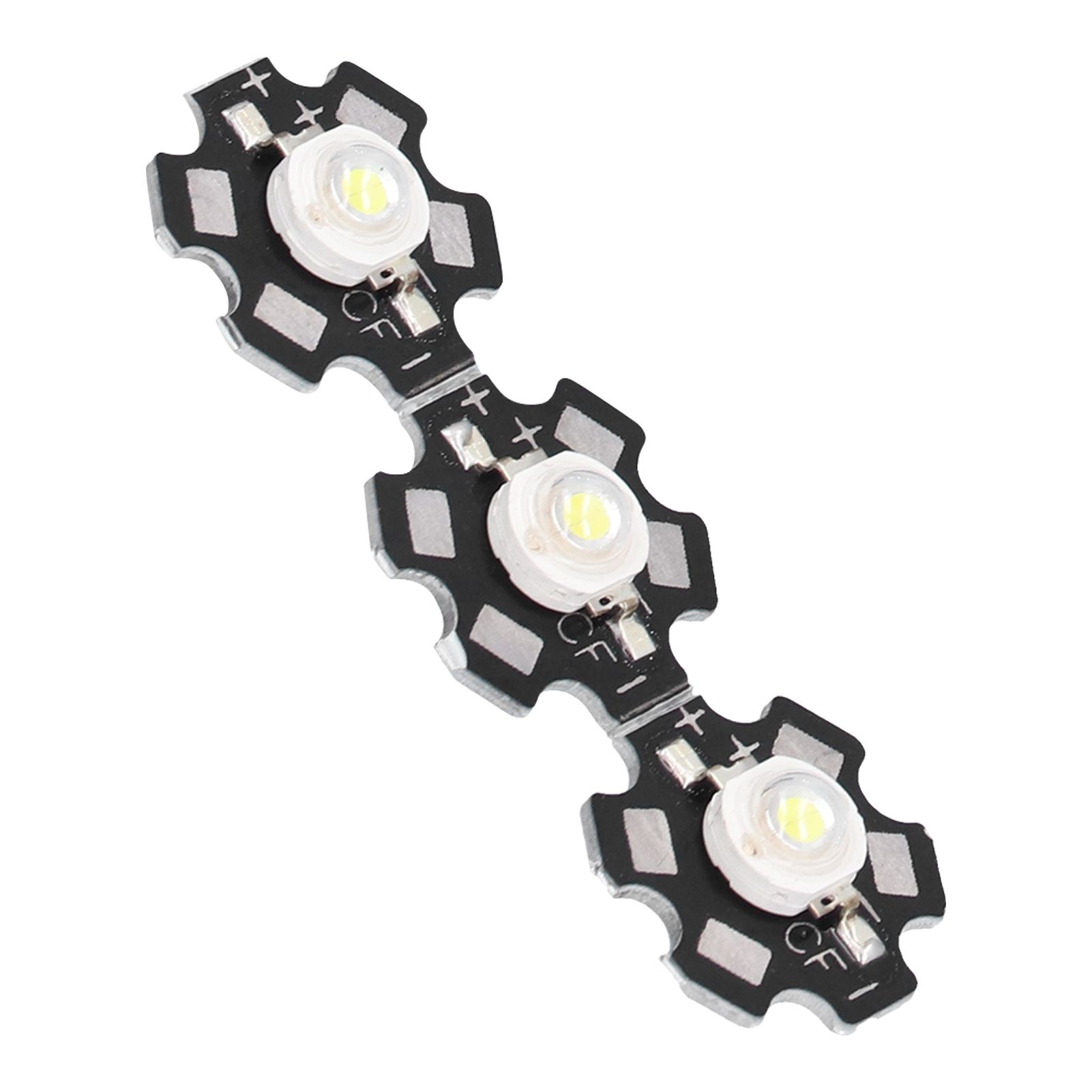 10PCS 1W LED Chip Highlight DIY Light Beads with Aluminum Base 6500k 90lm 20mm view 9