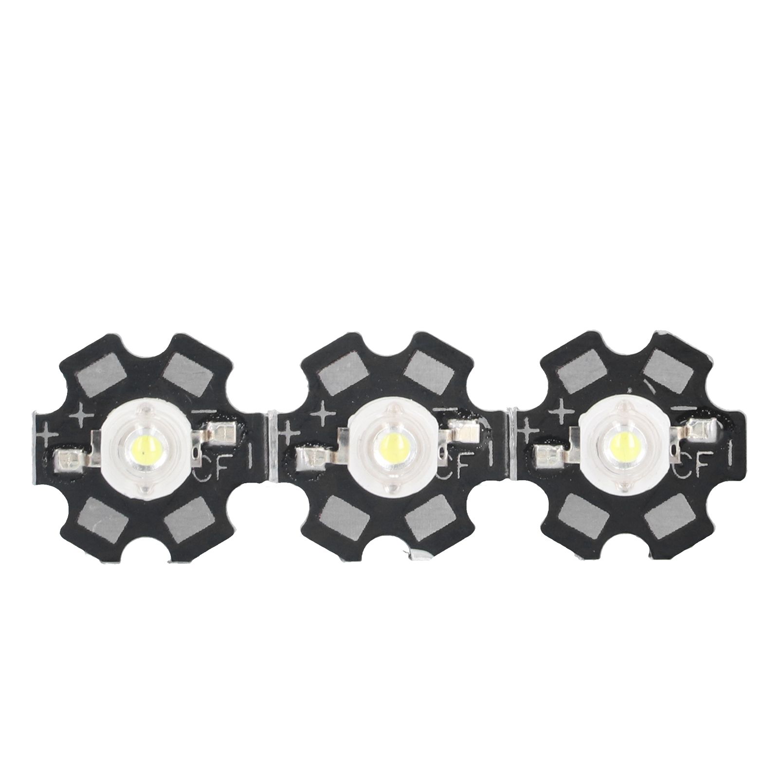 10PCS 1W LED Chip Highlight DIY Light Beads with Aluminum Base 6500k 90lm 20mm view 10