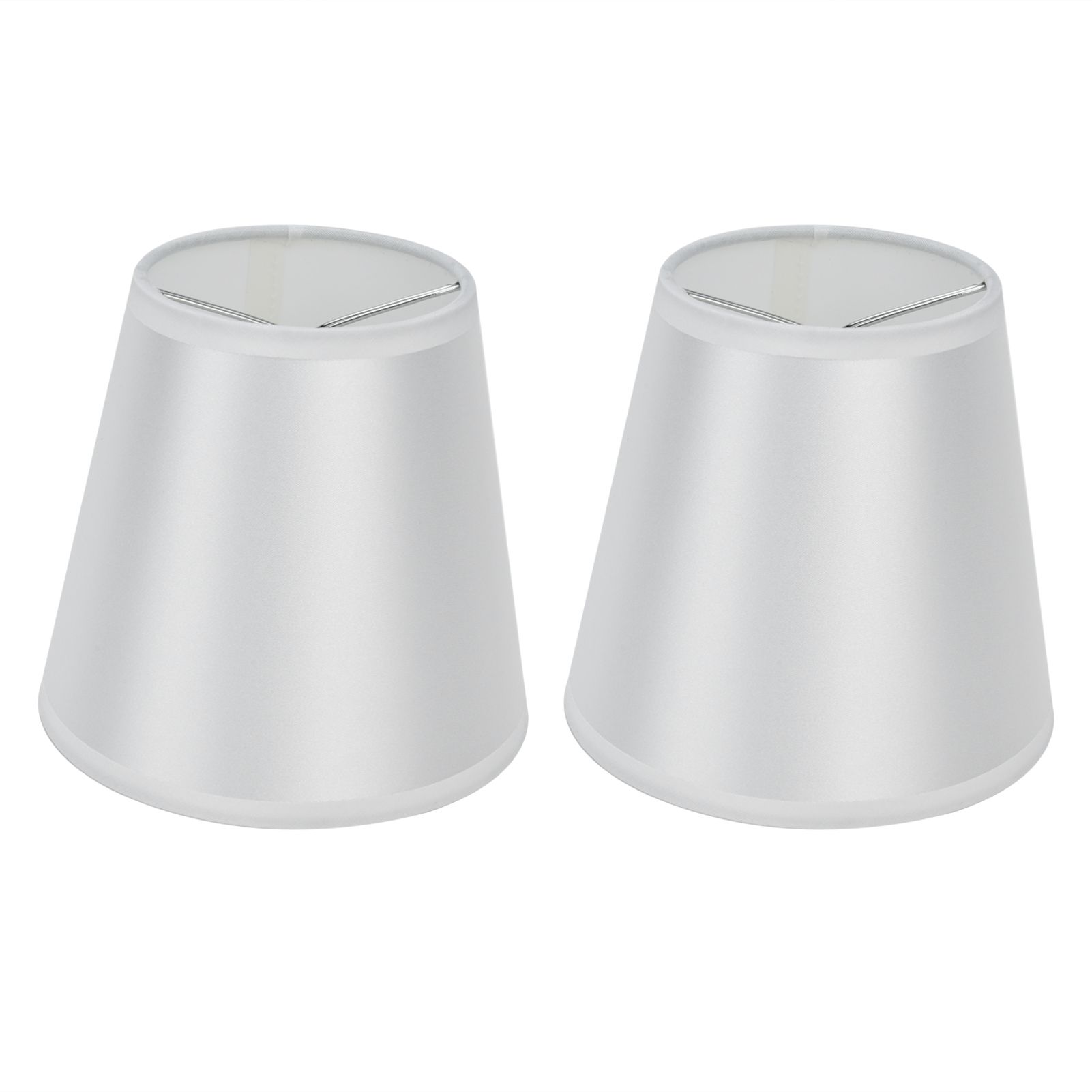 2PCS Modern Fabric Lampshade Clip On Wall Lamp Chandelier Lamp Shade for E14 view 2