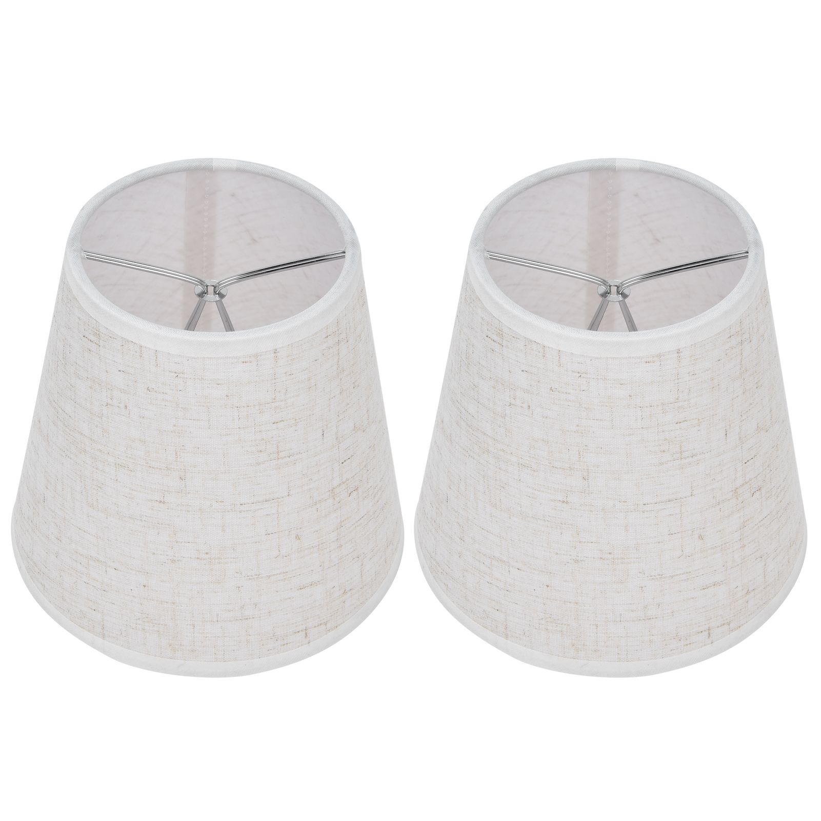 2PCS Table Lamp Shade Cover Fabric Clip On Lampshade for E14 Screw Candlestick view 2