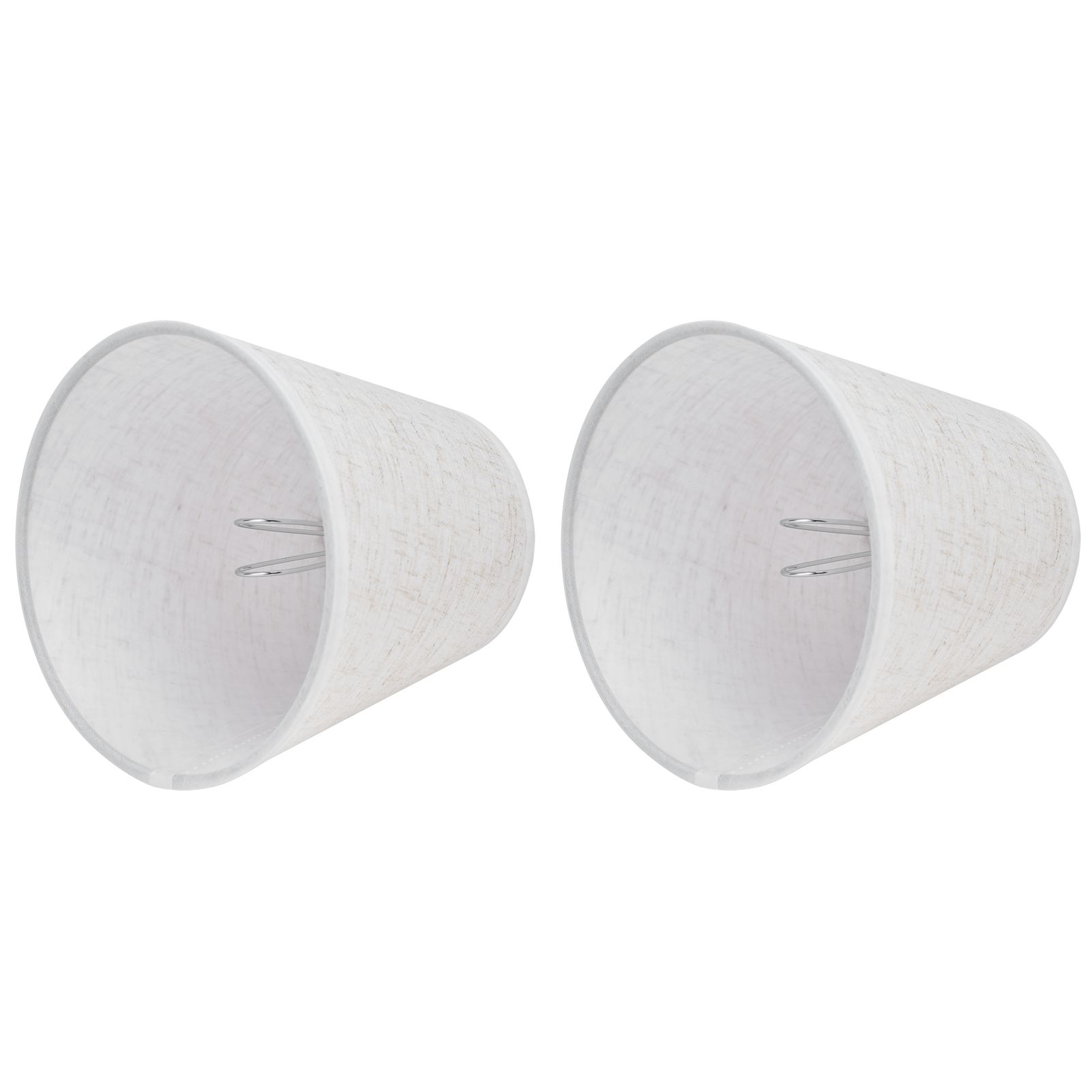 2PCS Table Lamp Shade Cover Fabric Clip On Lampshade for E14 Screw Candlestick view 3