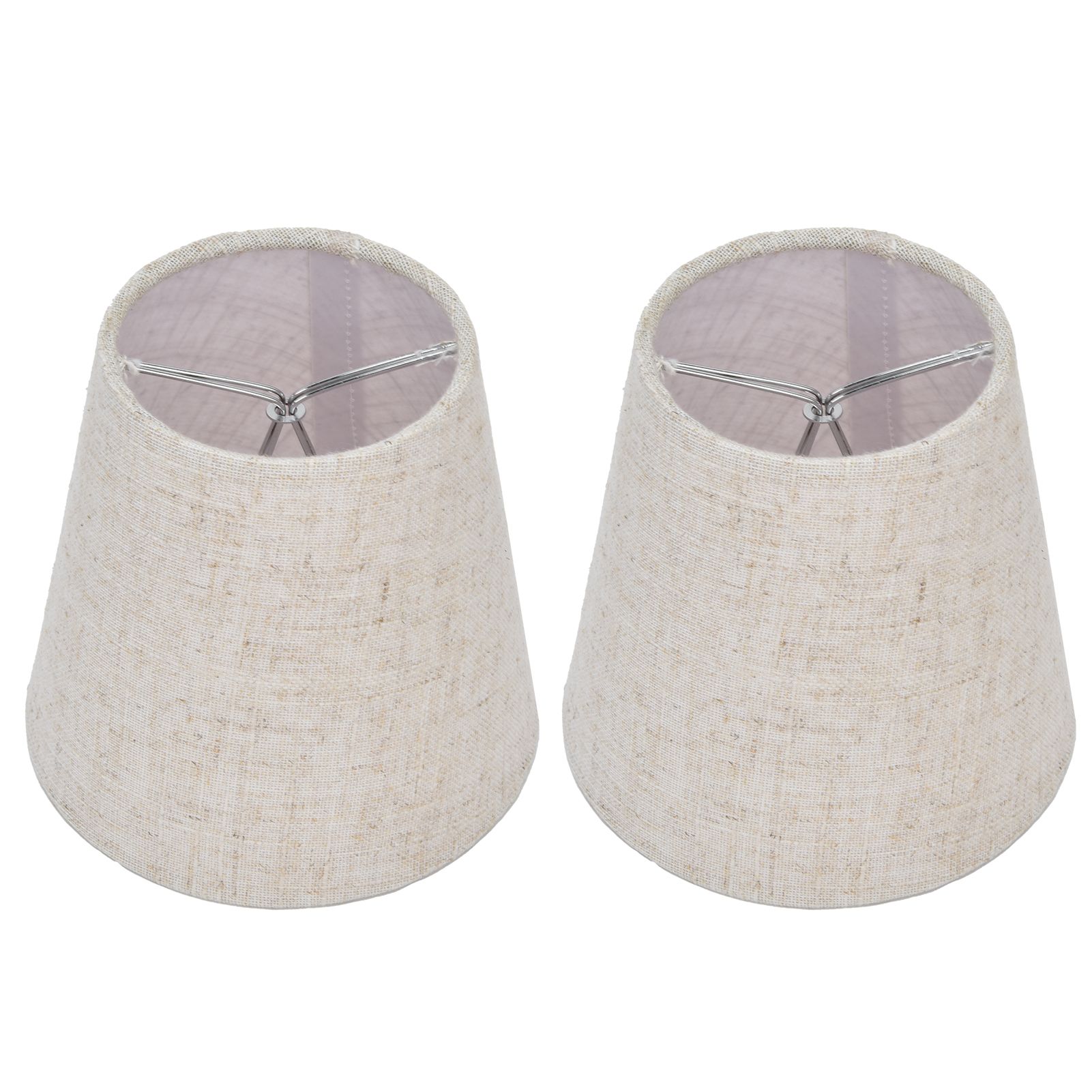 2PCS Table Lamp Shade Cover Fabric Clip On Lampshade for E14 Screw Candlestick view 2