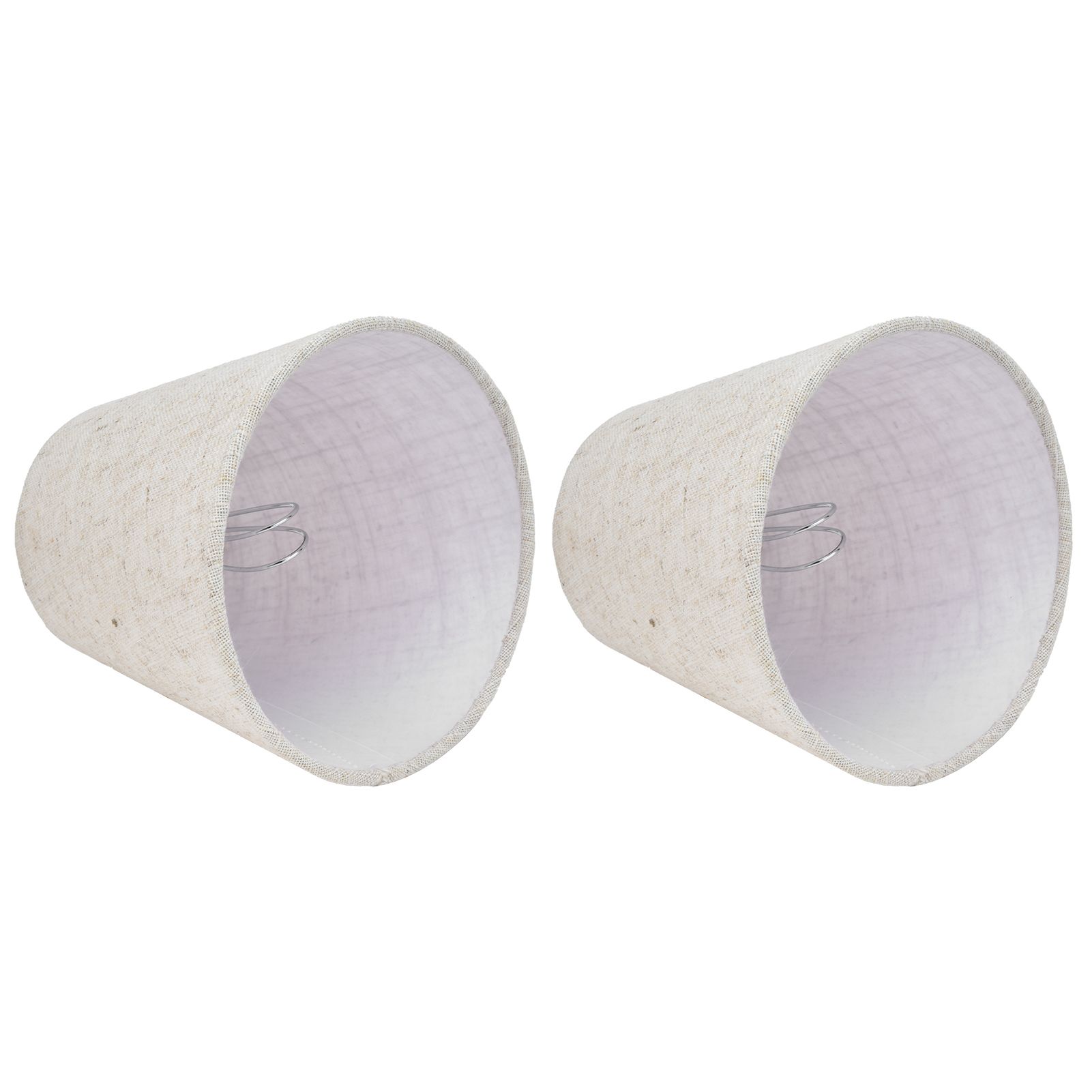 2PCS Table Lamp Shade Cover Fabric Clip On Lampshade for E14 Screw Candlestick view 7