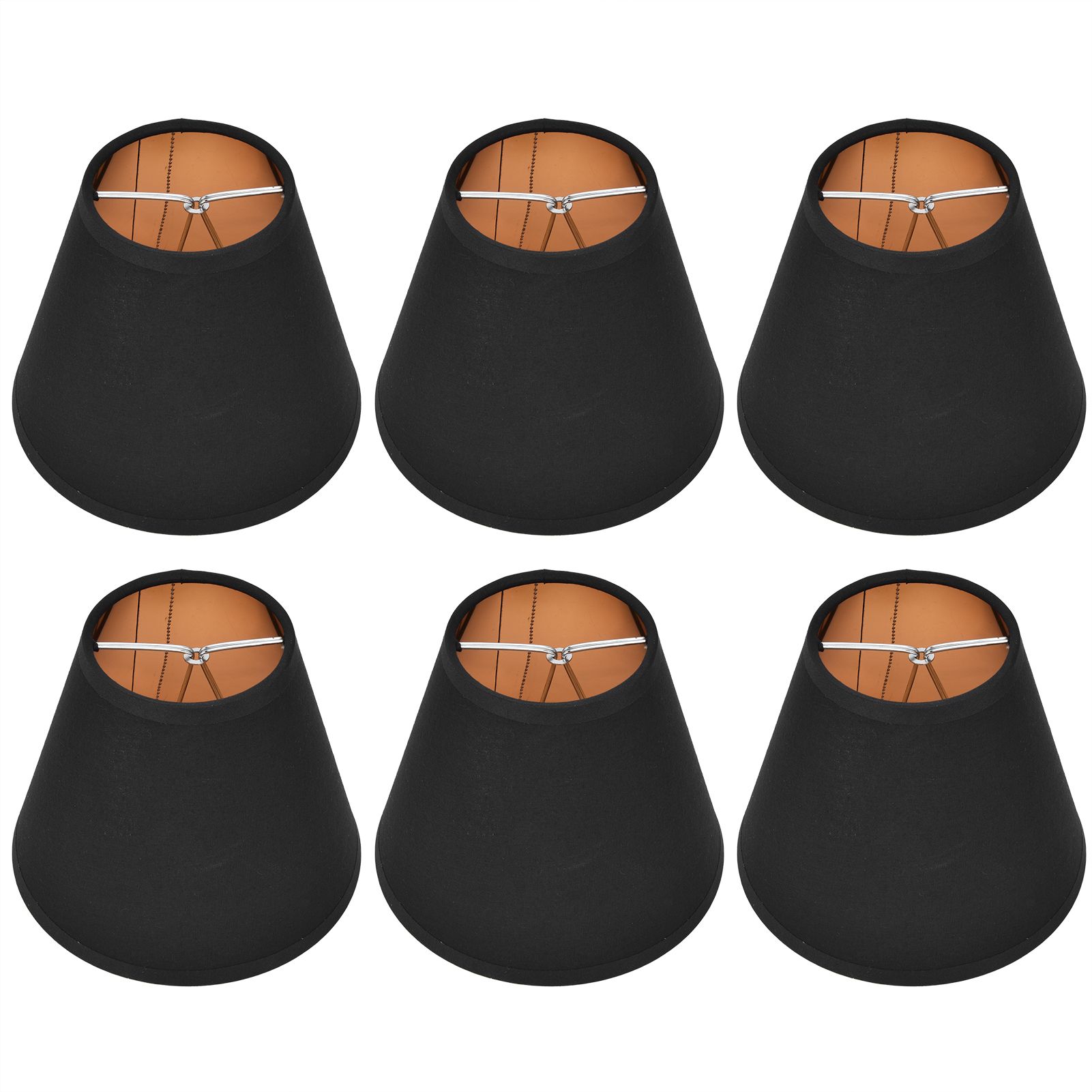 6PCS Fabric Lamp Shade Cloth Clip On Lampshade for E14 Table Chandelier Floor view 4