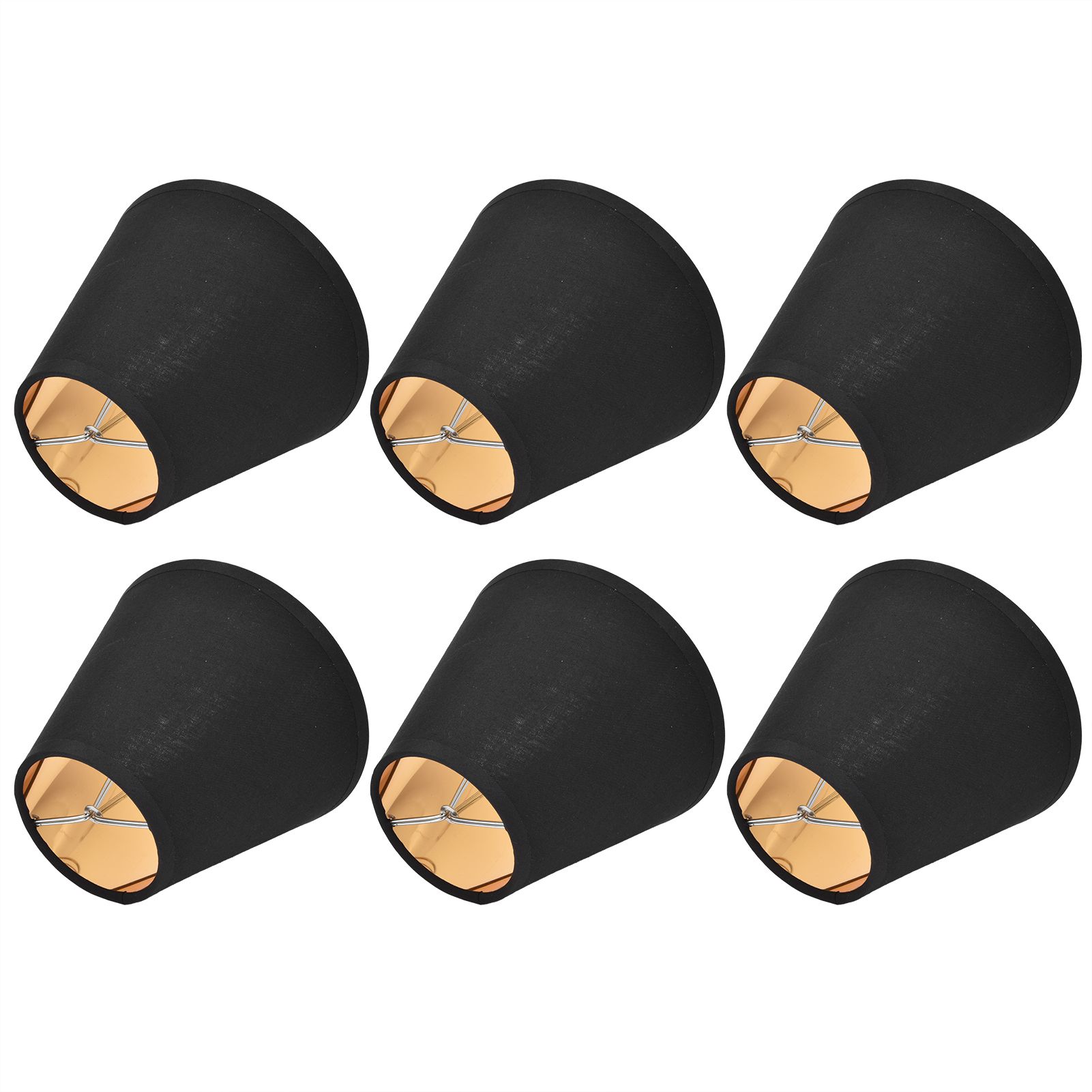6PCS Fabric Lamp Shade Cloth Clip On Lampshade for E14 Table Chandelier Floor view 6