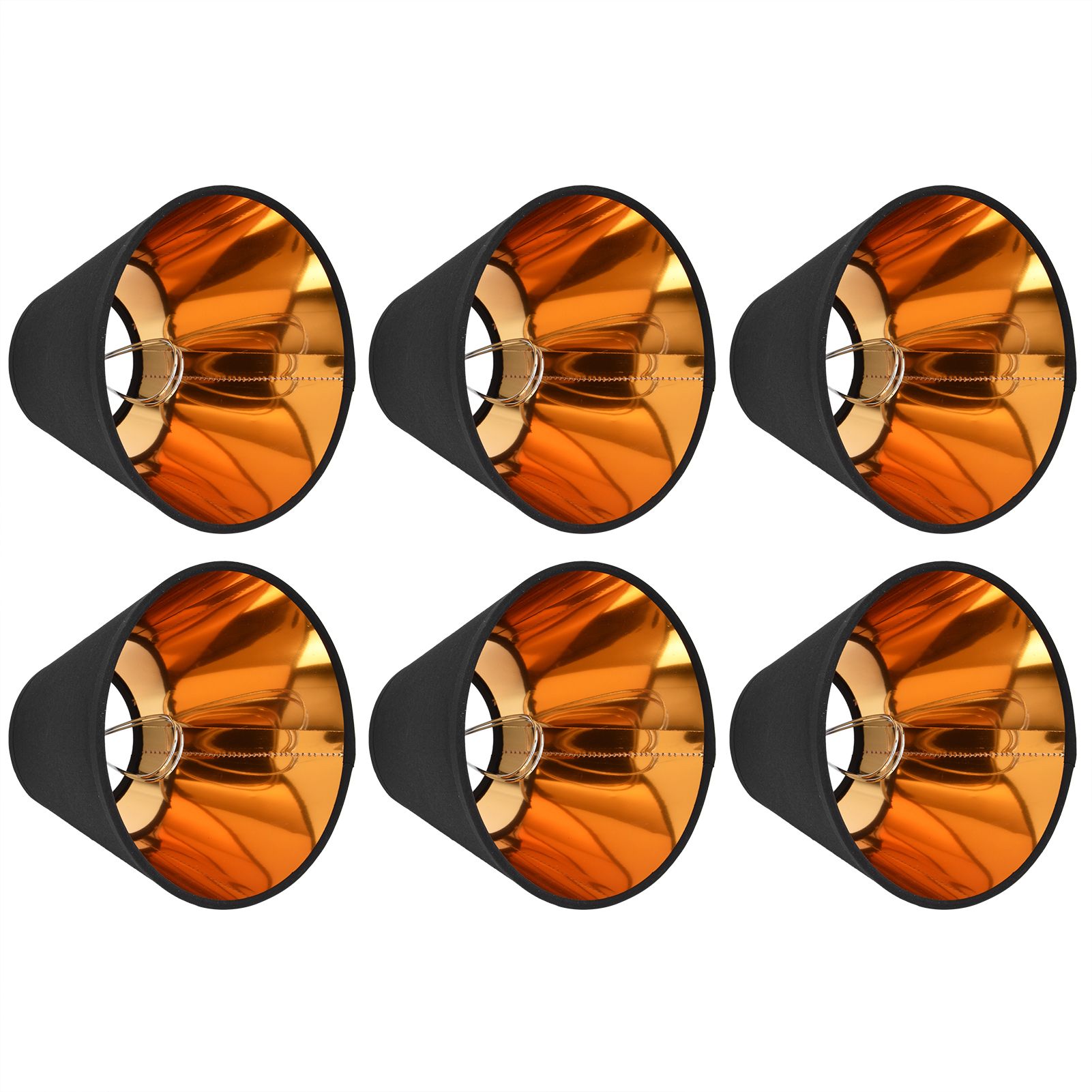 6PCS Fabric Lamp Shade Cloth Clip On Lampshade for E14 Table Chandelier Floor view 8