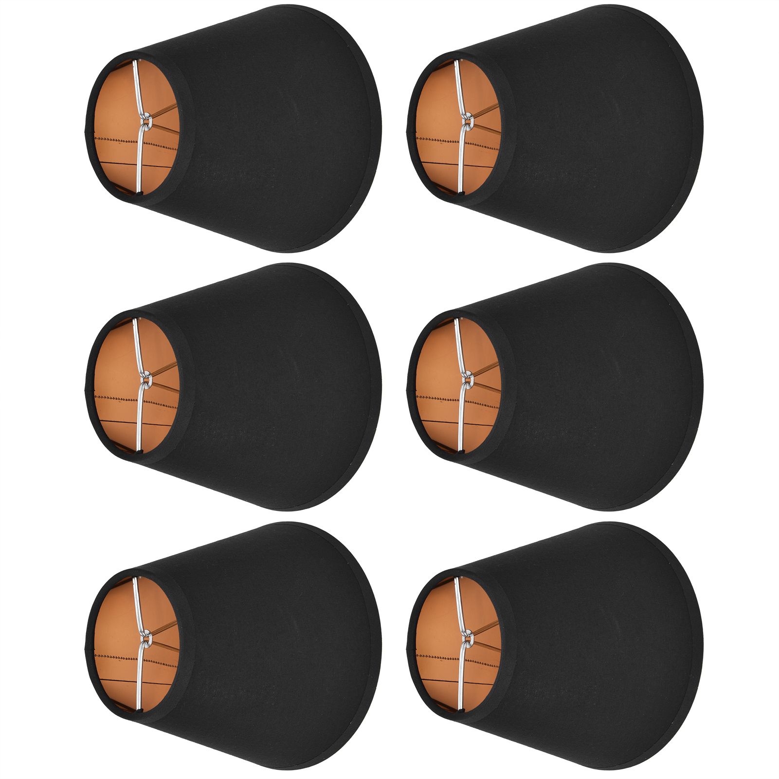 6PCS Fabric Lamp Shade Cloth Clip On Lampshade for E14 Table Chandelier Floor view 10