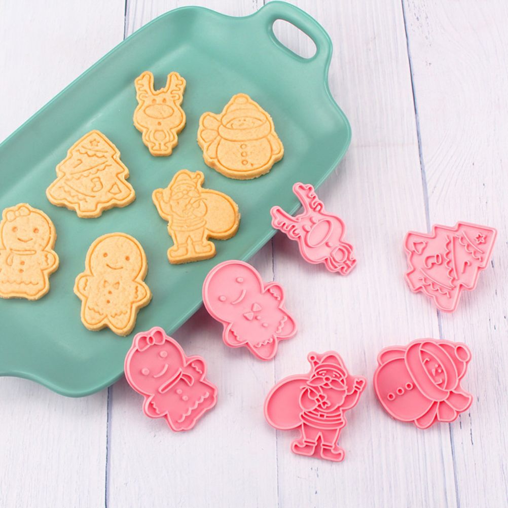 Christmas Cutter Mold Set 6 Piece Pattern Kitchen DIY Baking Mold For Biscuits view 5