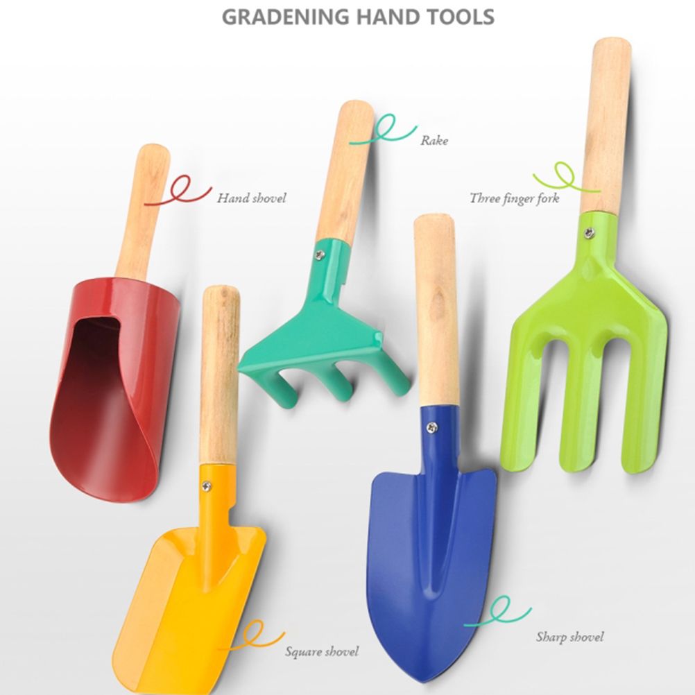 5Pcs Kids Mini Gardening Tool Set Children Garden Planting Hand Kit Garden view 4