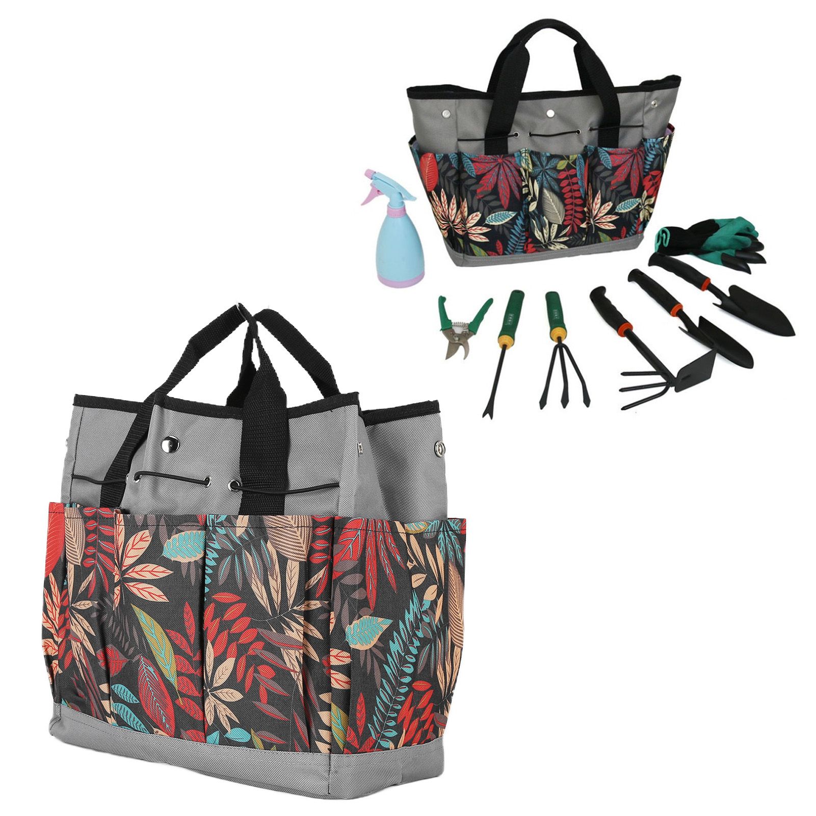 Garden Tote Bag 600D Oxford Cloth Multiple Pockets Lightweight and Durable view 12