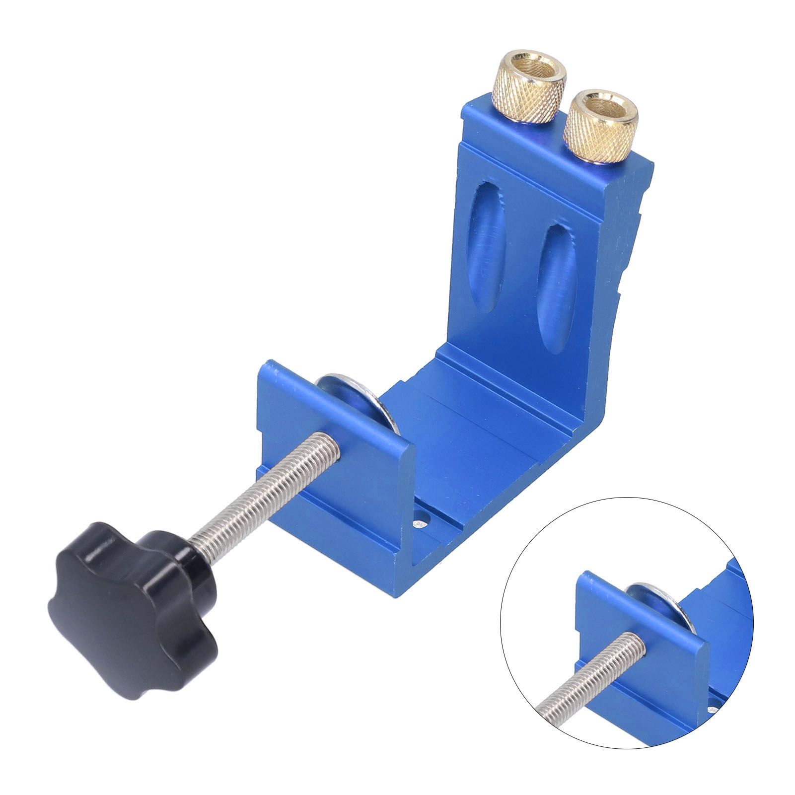 15° Oblique Hole Locator Positioner Woodworking Hole Jig Dowel Drill Kit view 10