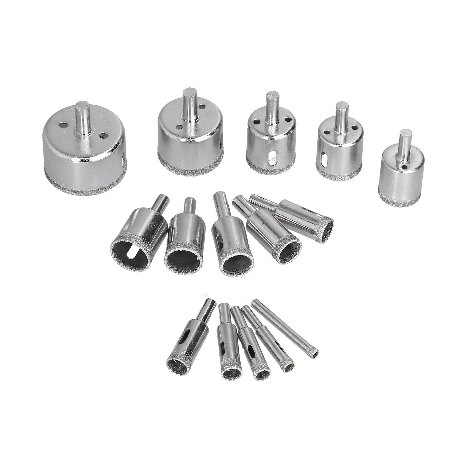15Pcs/Set 6‑50mm Diamond Drill Bit Kit Ceramic Marble Hole Opener for Glass view 6