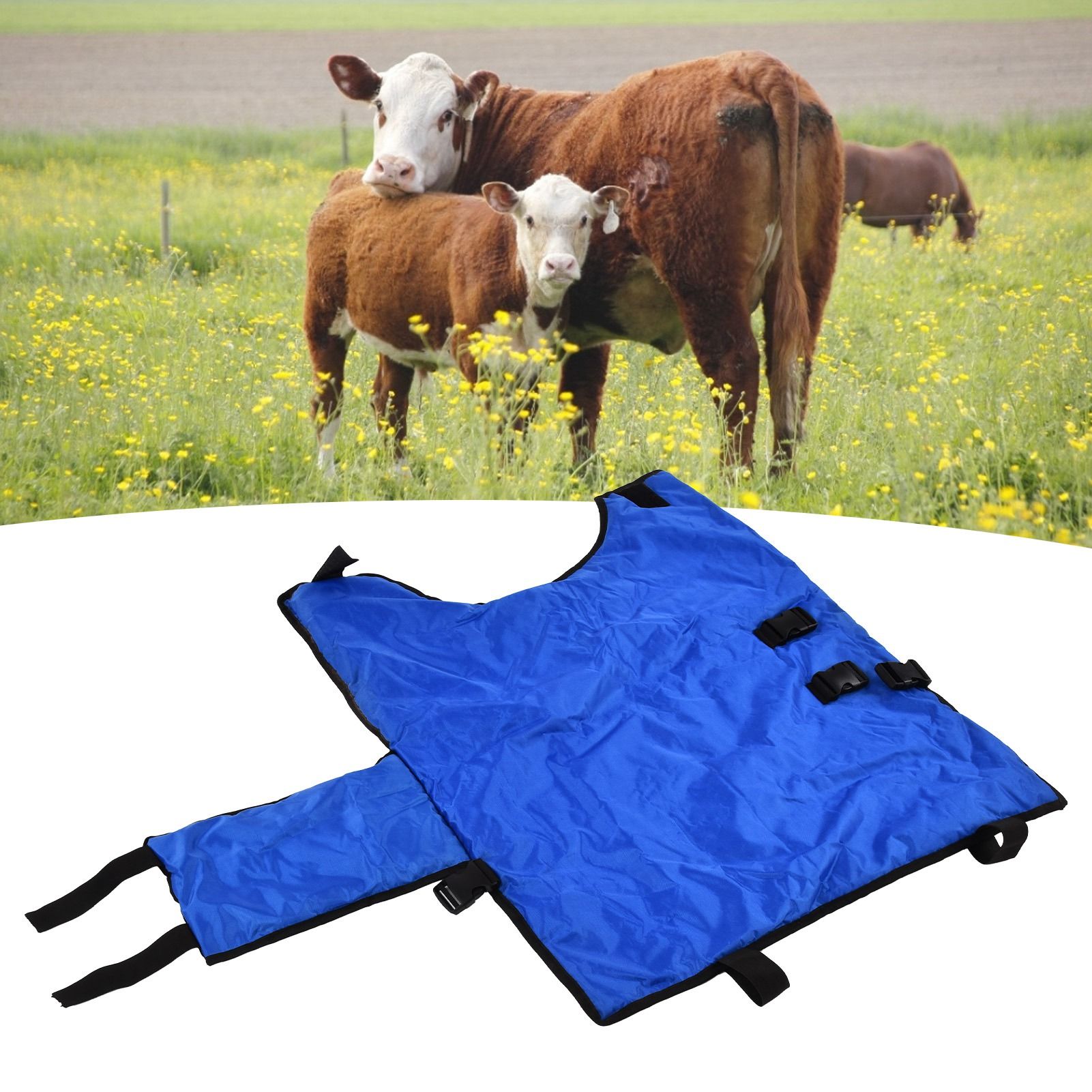 Livestock Calf Warm Clothing Waterproof Cold Proof Cow Vest for Little Cattle view 12