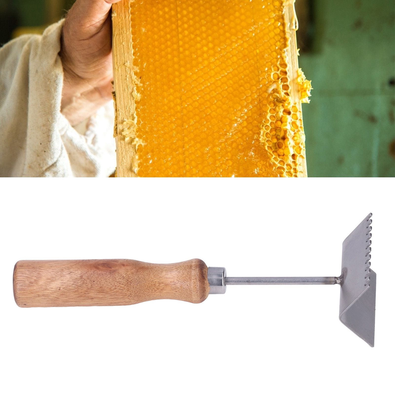 Bee Frame Shovel Stainless Steel Wooden Handle Professional Beehive Cleaner view 11
