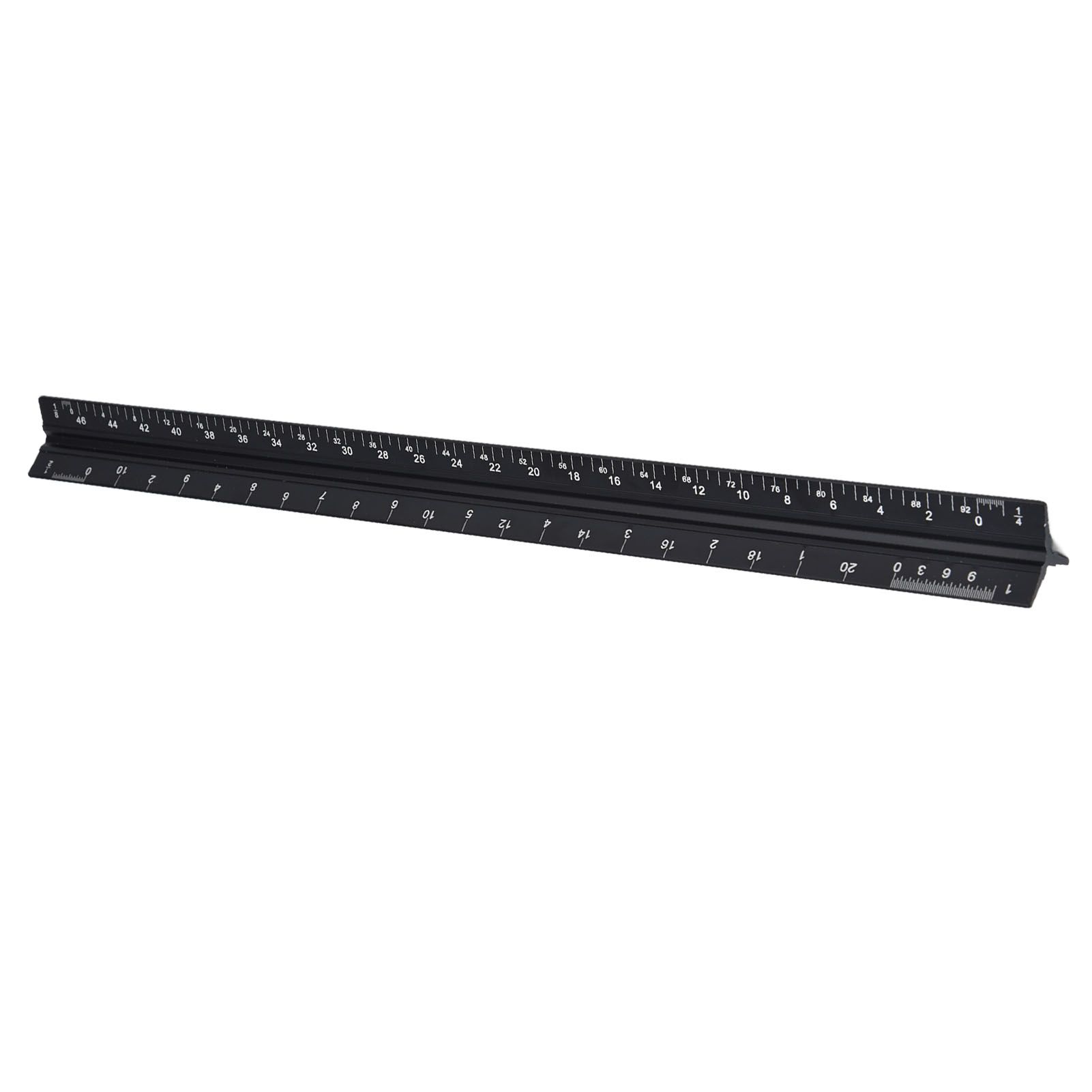 Triangular Ruler Aluminum Alloy Material Clear Reading Engraved Marking view 3