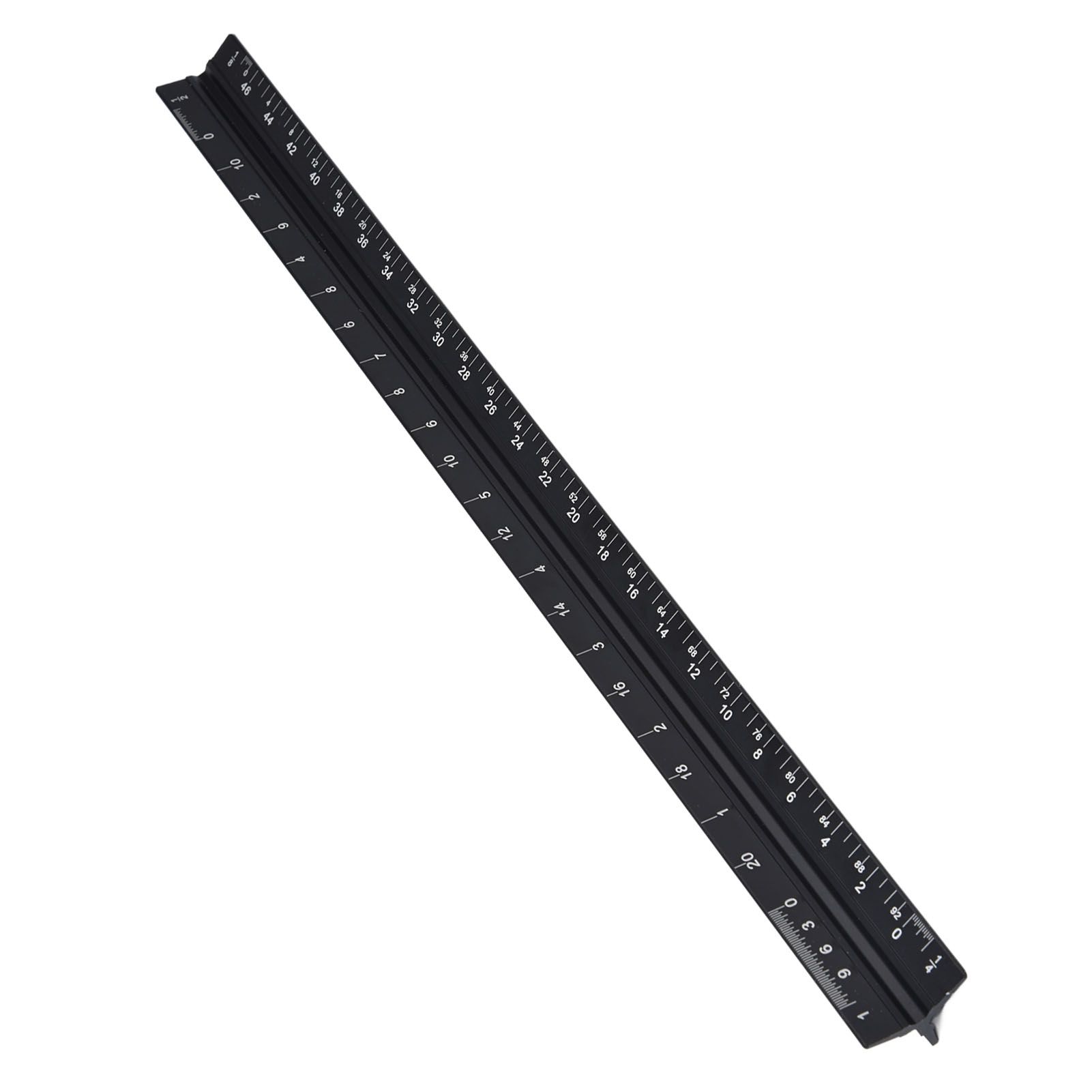 Triangular Ruler Aluminum Alloy Material Clear Reading Engraved Marking view 6