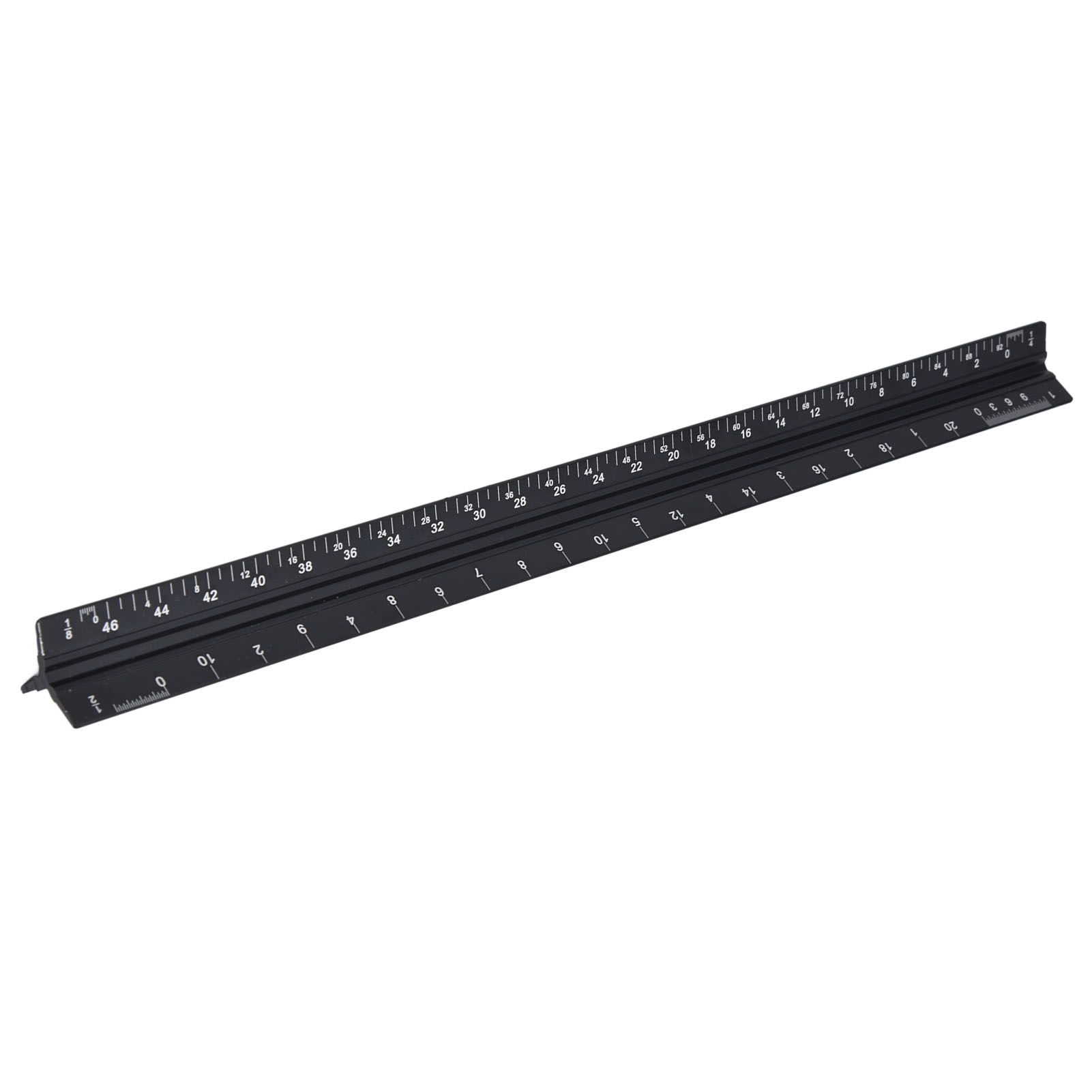 Triangular Ruler Aluminum Alloy Material Clear Reading Engraved Marking view 10