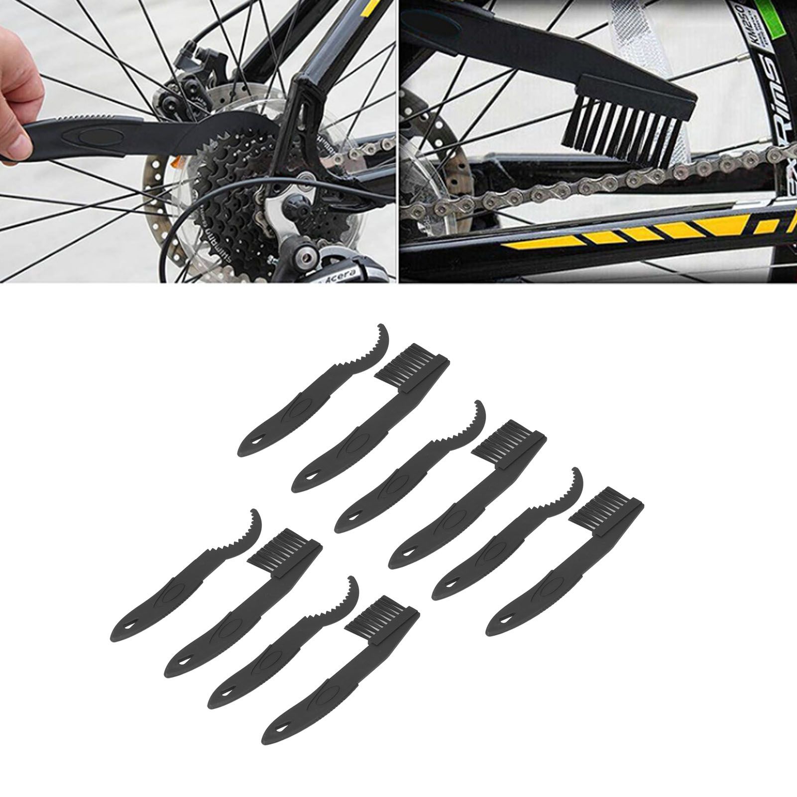 5 Sets Bike Chain Brush Mountain Motorcycle Bicycle Chain Crankset Cleaning view 11