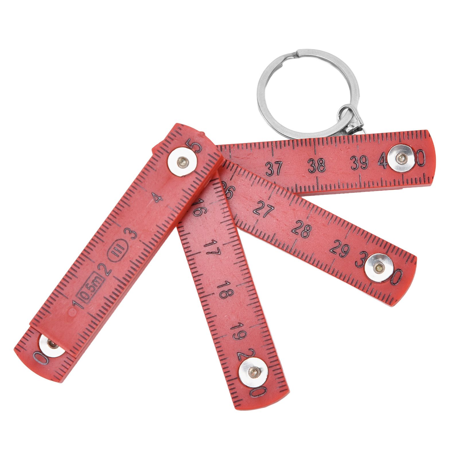 2Pcs ABS Folding Ruler Portable 0.5m Foldable Ruler with Key Ring for view 6