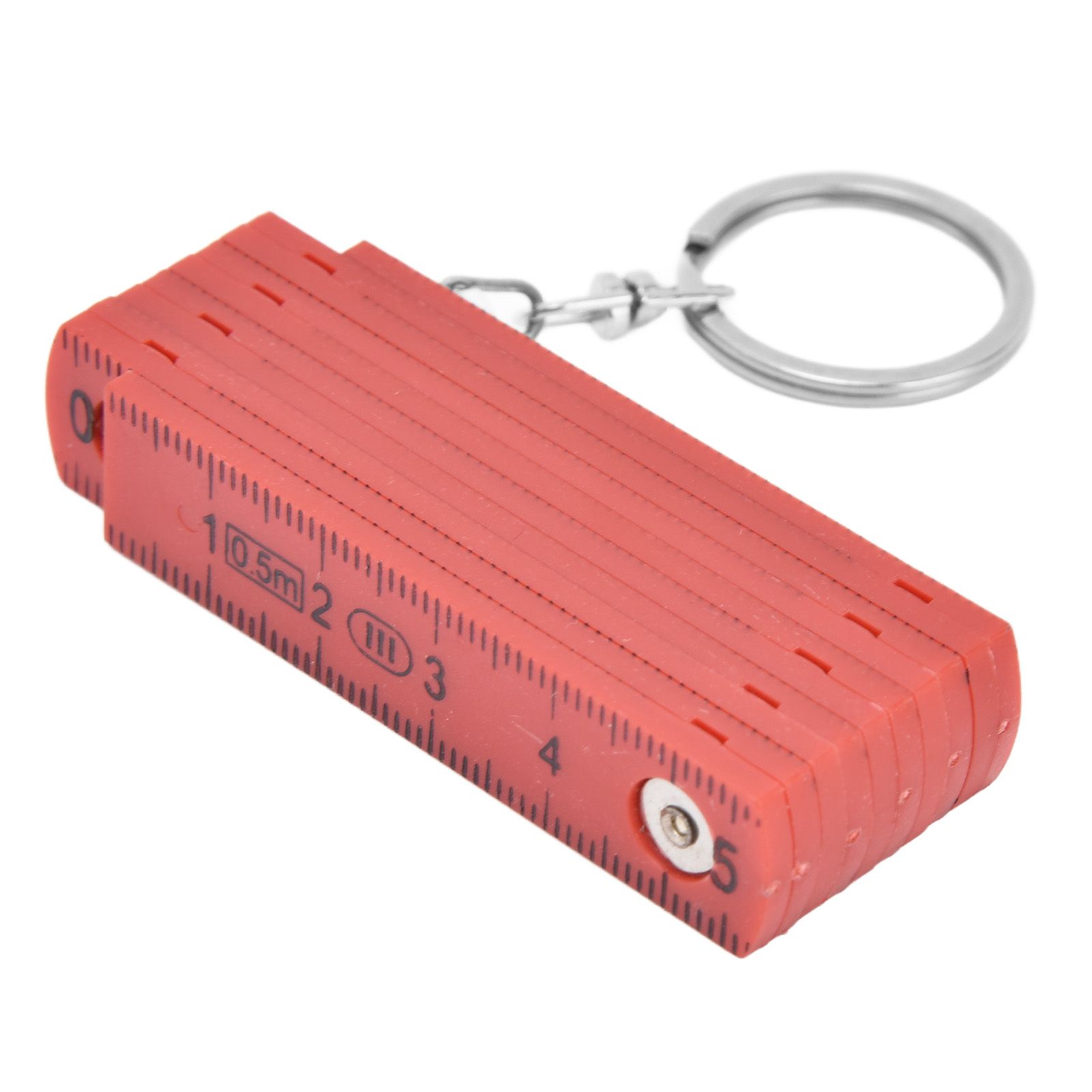 2Pcs ABS Folding Ruler Portable 0.5m Foldable Ruler with Key Ring for view 7