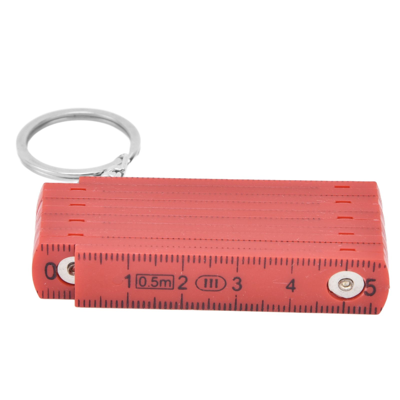 2Pcs ABS Folding Ruler Portable 0.5m Foldable Ruler with Key Ring for view 8