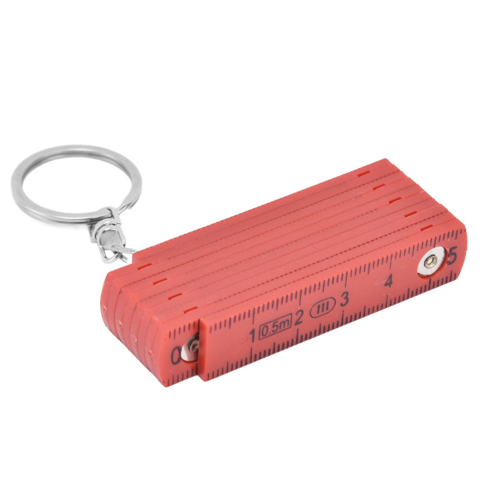 2Pcs ABS Folding Ruler Portable 0.5m Foldable Ruler with Key Ring for view 9