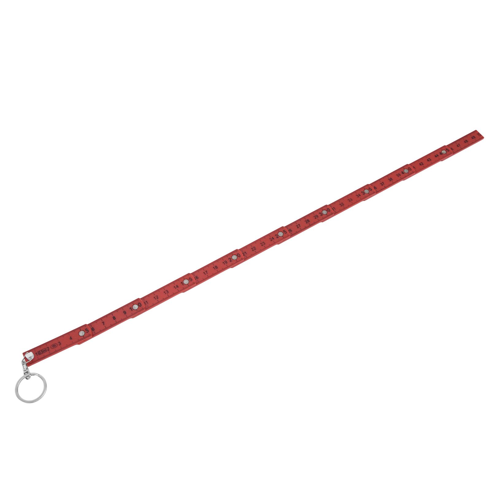2Pcs ABS Folding Ruler Portable 0.5m Foldable Ruler with Key Ring for view 10