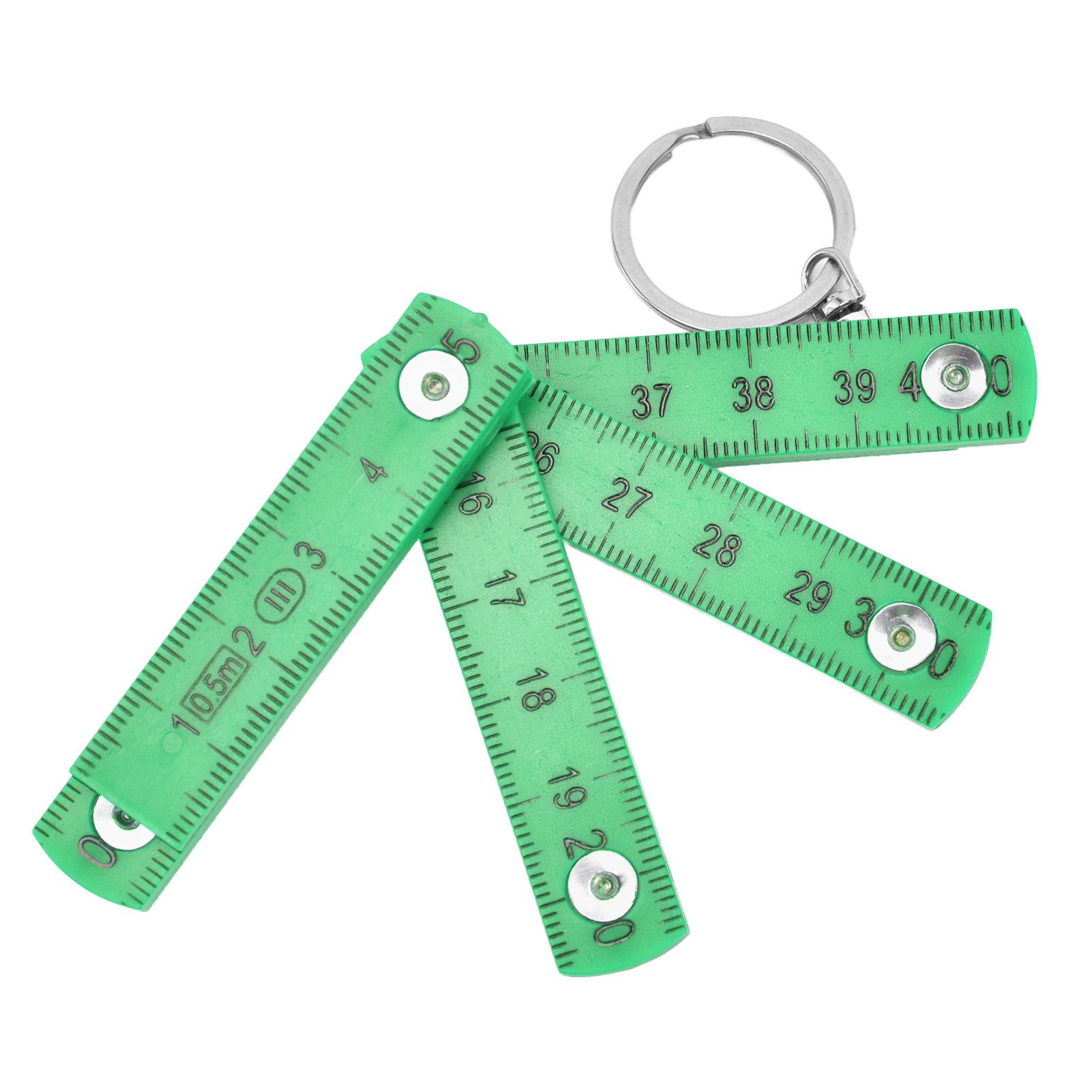 2Pcs ABS Folding Ruler Portable 0.5m Foldable Ruler with Key Ring for view 6