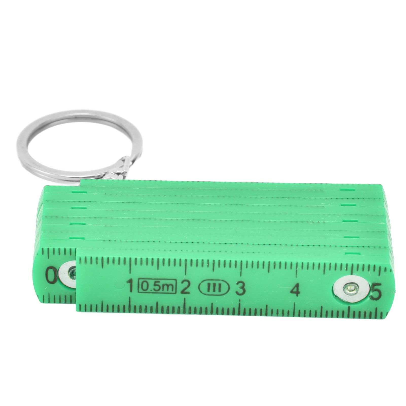 2Pcs ABS Folding Ruler Portable 0.5m Foldable Ruler with Key Ring for view 8