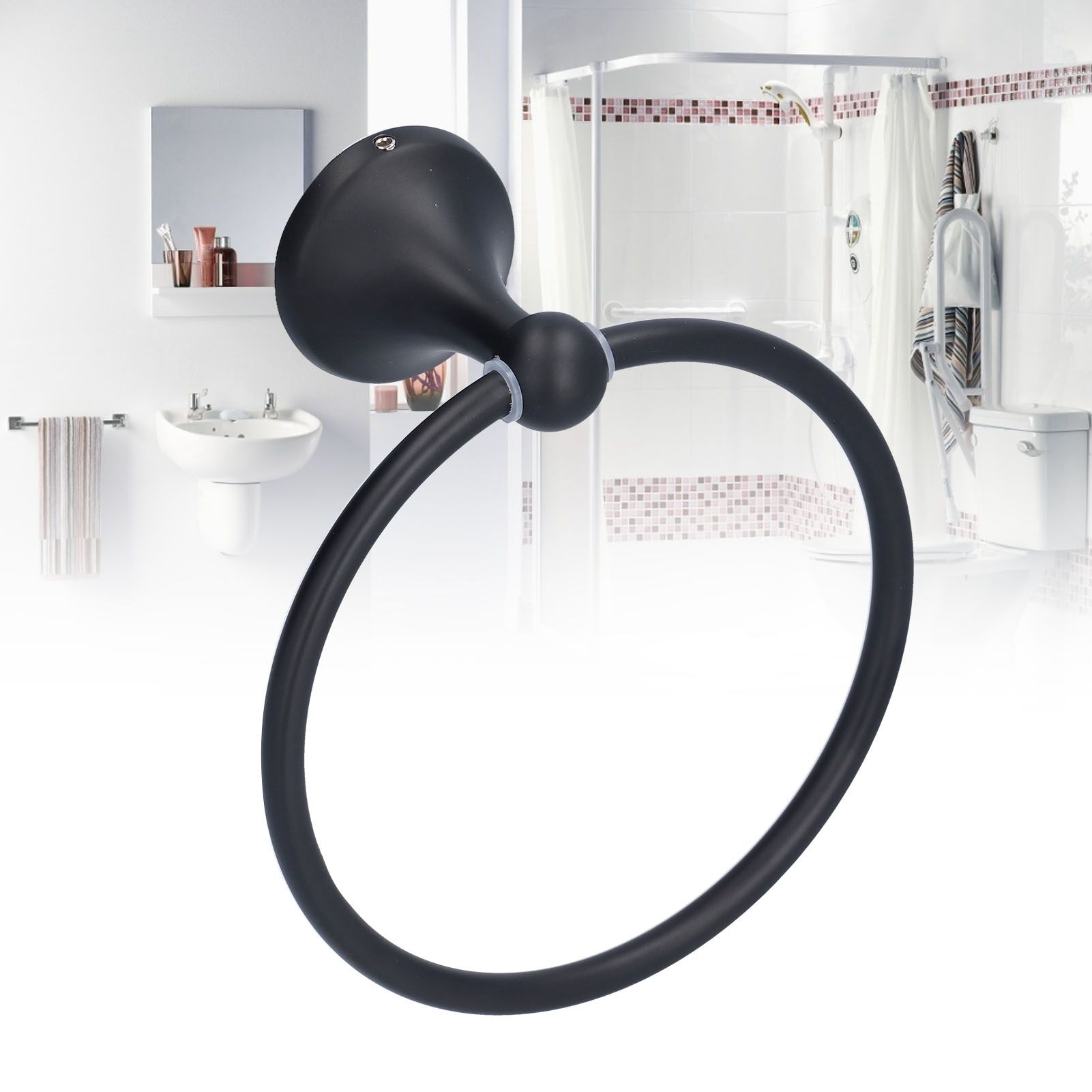 Towel Ring Classic Design Clean Elegant High Hardness Durable Rustproof Hand view 11