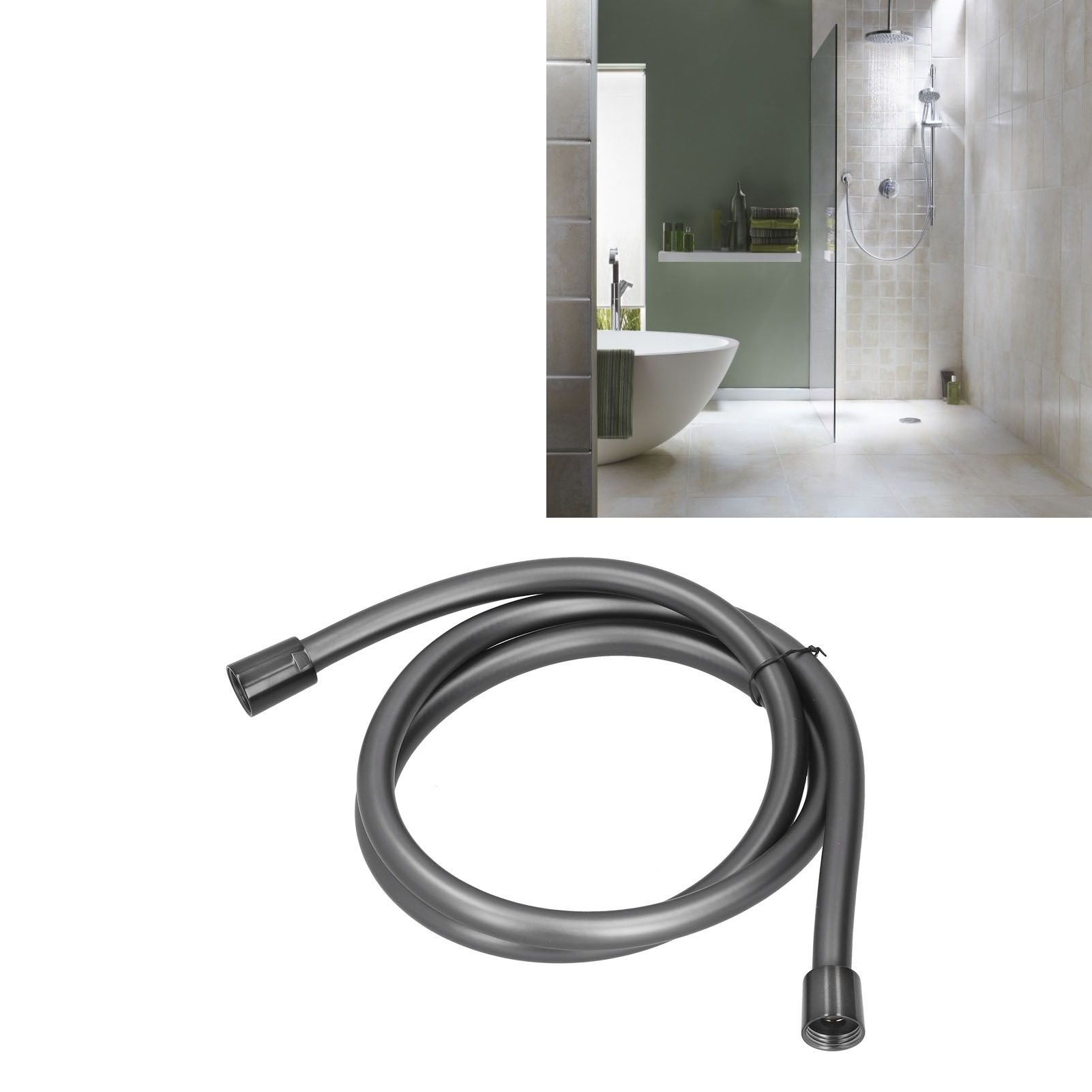 PVC Shower Hose 1.5m Handheld Shower Hose Smooth and Anti Entanglement Durable view 12