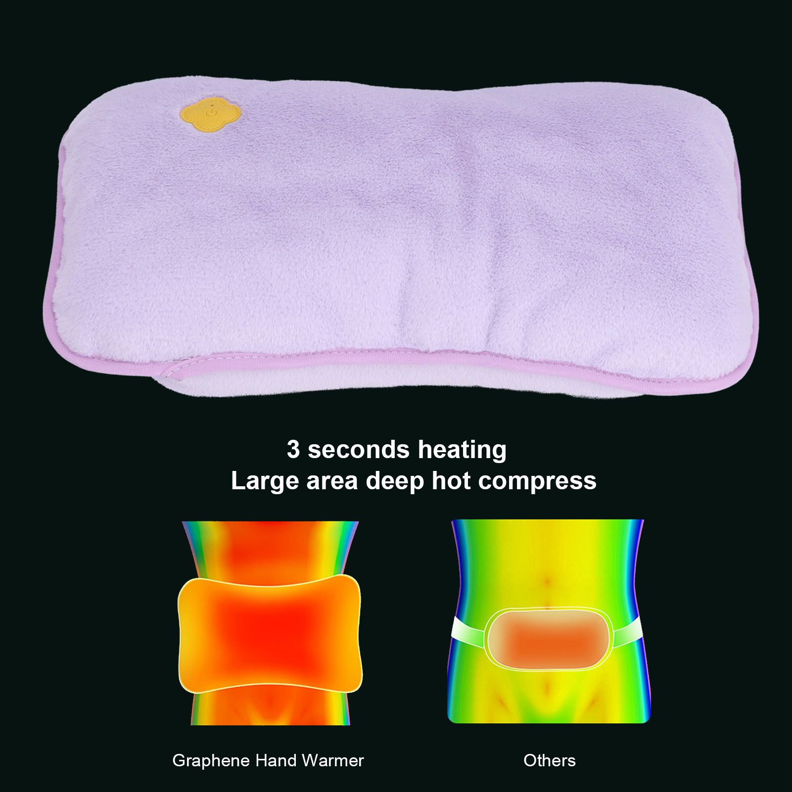 Graphene Heating Hand Warmer Intelligent Constant Temperature Hand Heater USB view 15